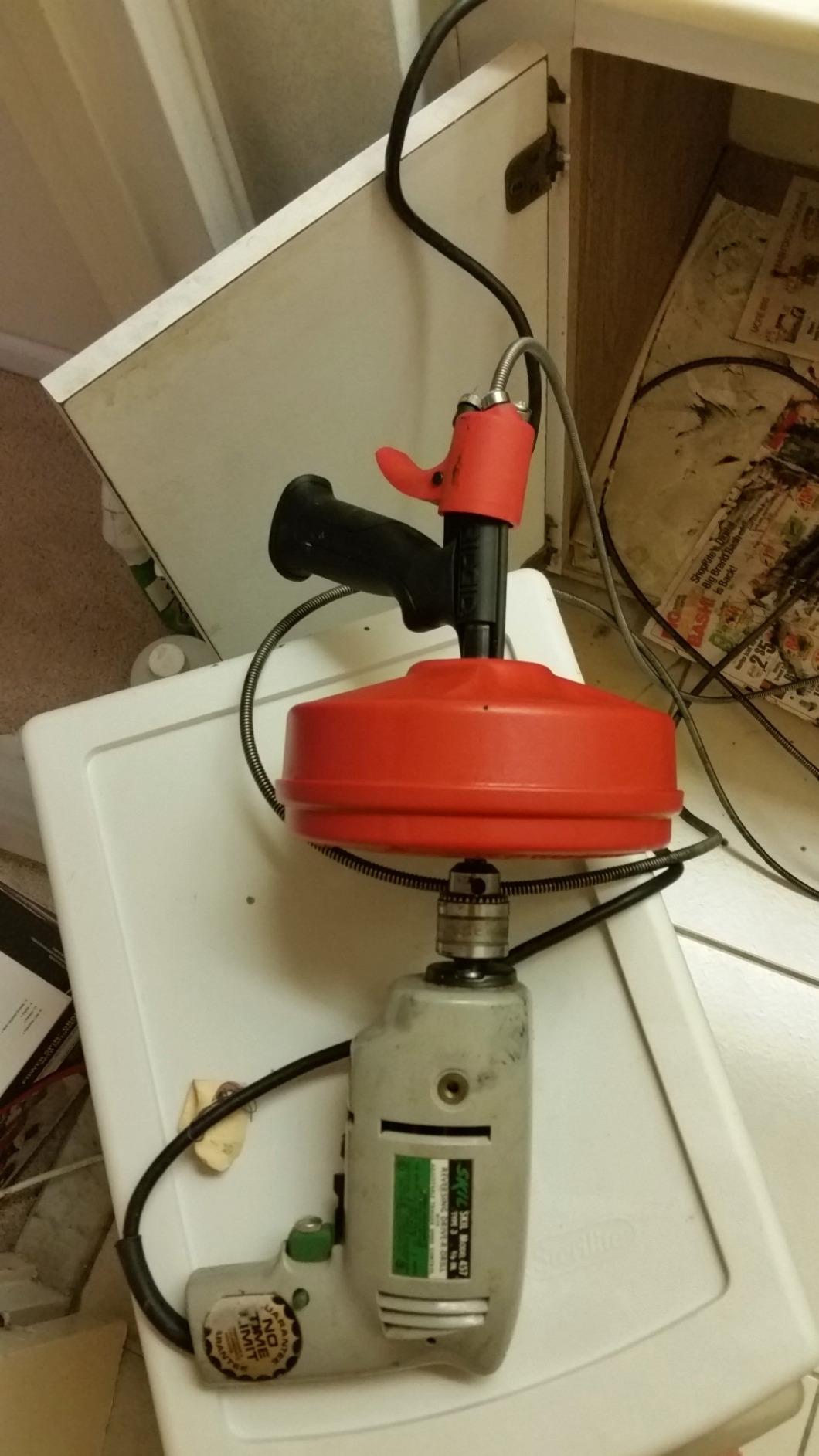Ridgid GIDDS-813340 41408 Power Spin with AUTOFEED, Maxcore Drain Cleaner Cable, and Bulb Drain Auger to Remove Drain Clogs customer photo 1
