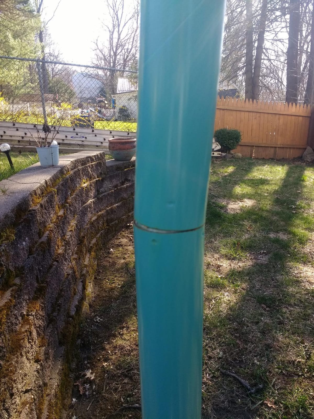Fire Sense 61130 Patio Heater with Wheels, 48,000 BTU, Aqua Blue customer photo 2