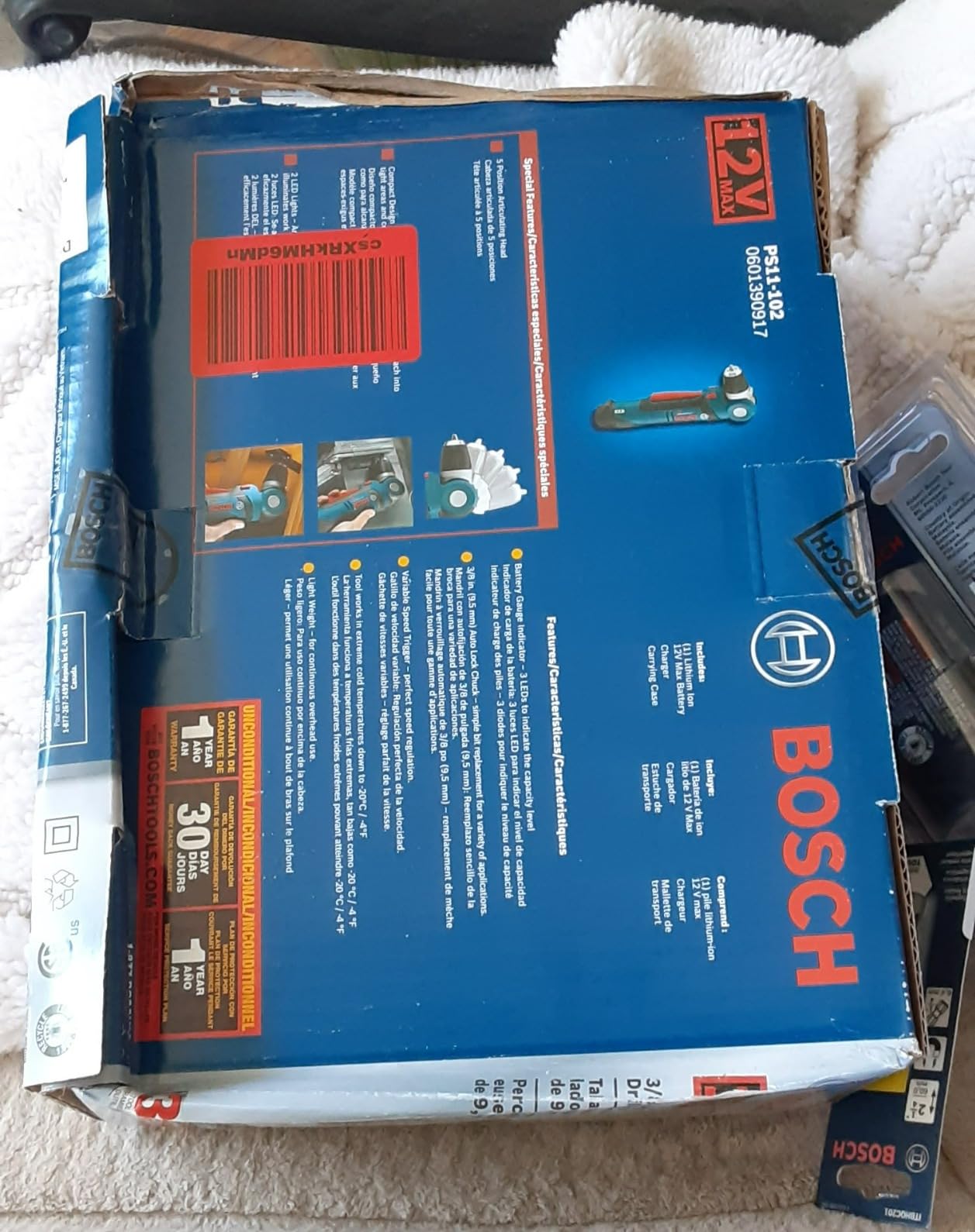 BOSCH PS11-102 12V Max 3/8 In. Right Angle Drill/Driver Kit with 2.0Ah Lithium Ion Battery customer photo 1