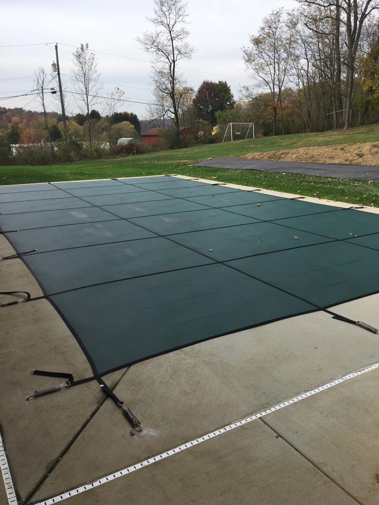 Blue Wave 16-ft x 32-ft Rectangular In Ground Pool Safety Cover - Green customer photo 2