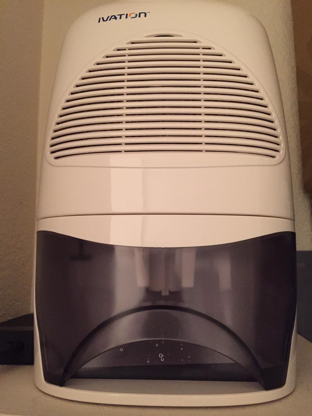 Ivation IVADM35 Powerful Mid-Size Thermo-Electric Dehumidifier - Quietly Gathers Up to 20 Ounces of Water Per Day - for Bath Room, Basement, Attic, Boats, Rv Ect - for Spaces Up to 2,200 Cubic Feet customer photo 2