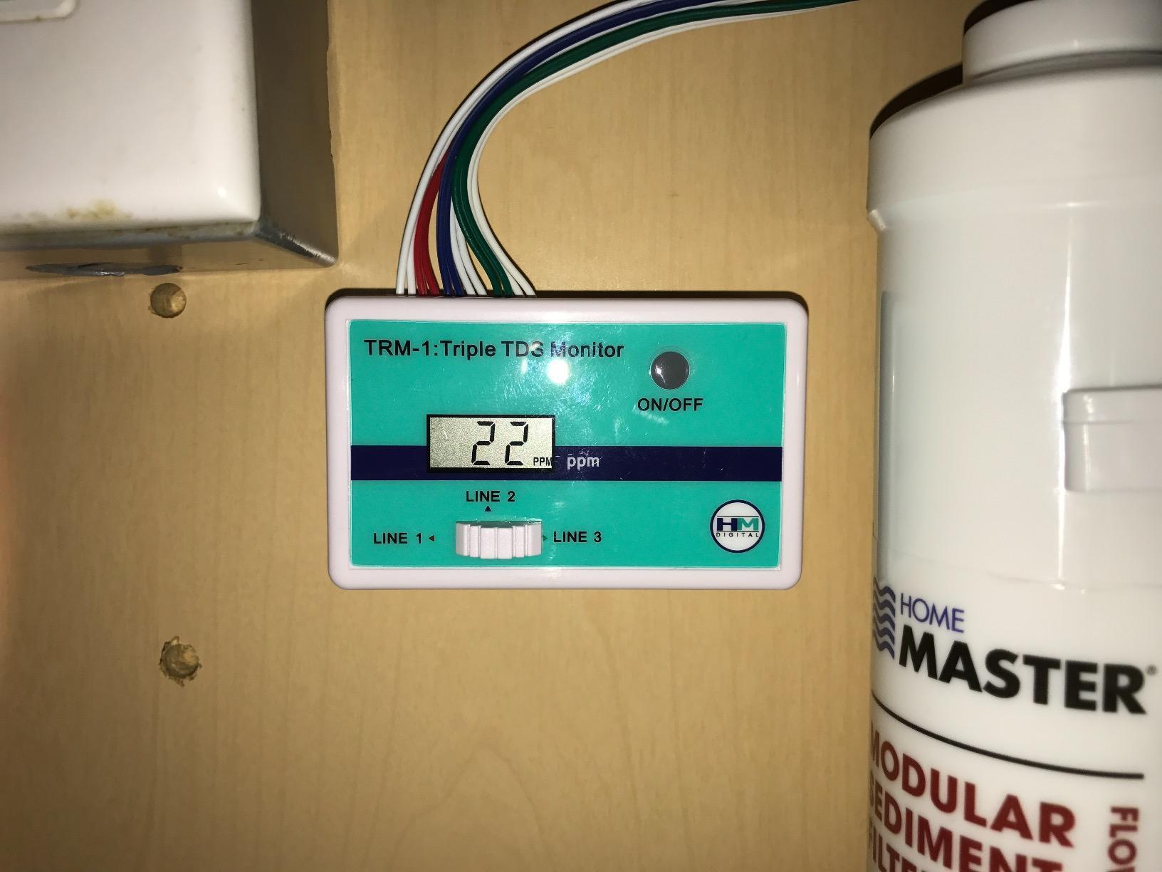 Home Master TMHP HydroPerfection Reverse Osmosis System, 9-stages, Patented 2-pass Alkaline Remineralization, Fast 4.5 Sec Fill Rate, 1:1 Waste Ratio, UV Sterilizer 99.9% EPA 97952AZ1, Iron Prefilter customer photo 2