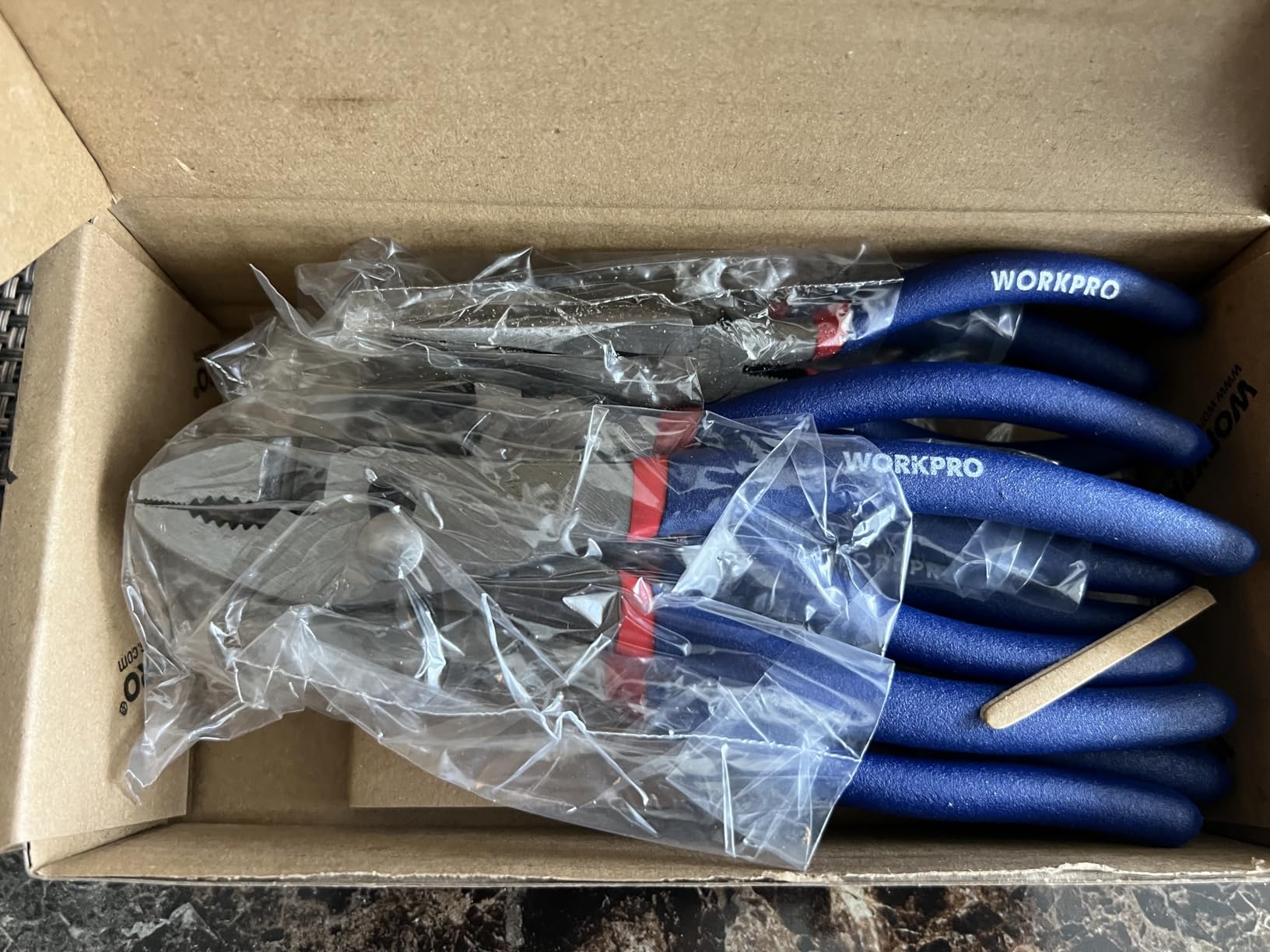 WORKPRO 7-Piece Pliers Set, Pliers Tool Set with Comfort Grip, Blue customer photo 2