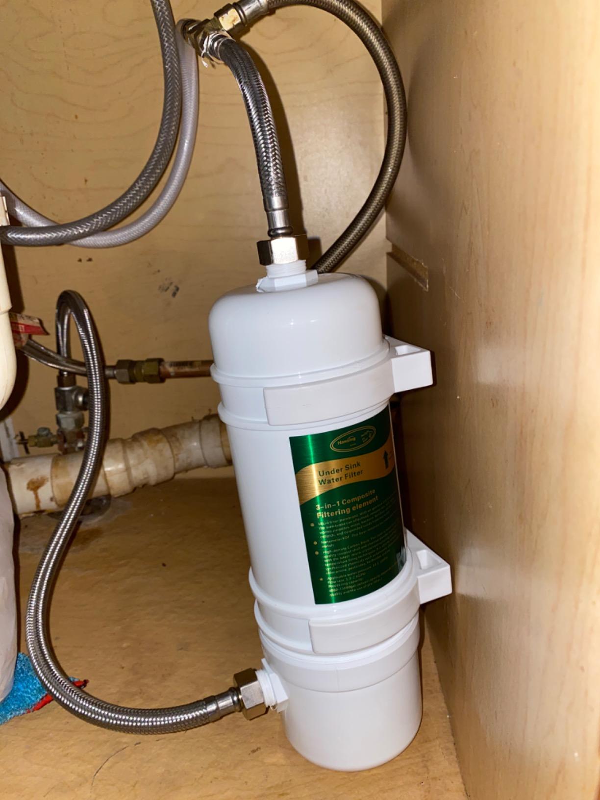 Full Flow Under Sink Water Filter, 13K Gallons Direct Connect Under Counter Drinking Water Filtration System, Removes Chlorine, Chloramine, Lead, Heavy Metals, Odors, Bad Tastes and More customer photo 2
