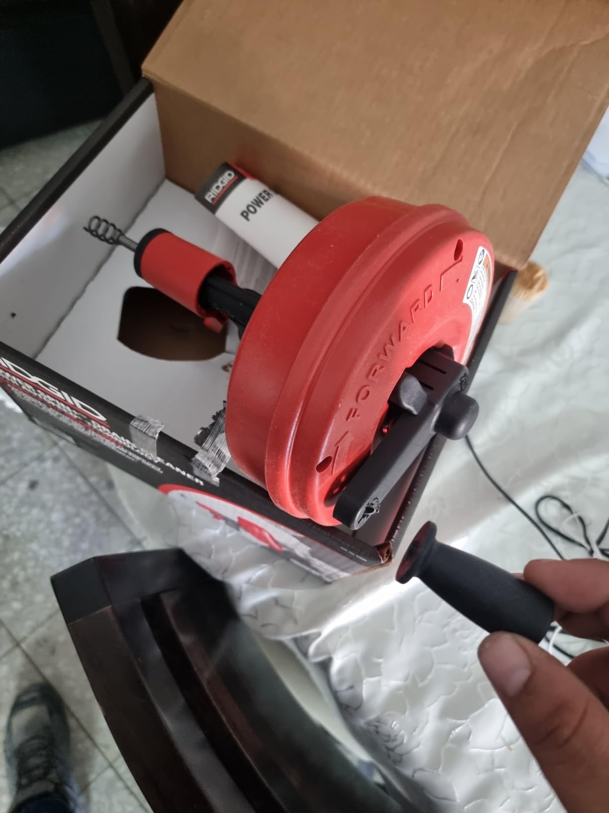 Ridgid 57043 POWER SPIN+ Power Spinner Drain Cleaner customer photo 2