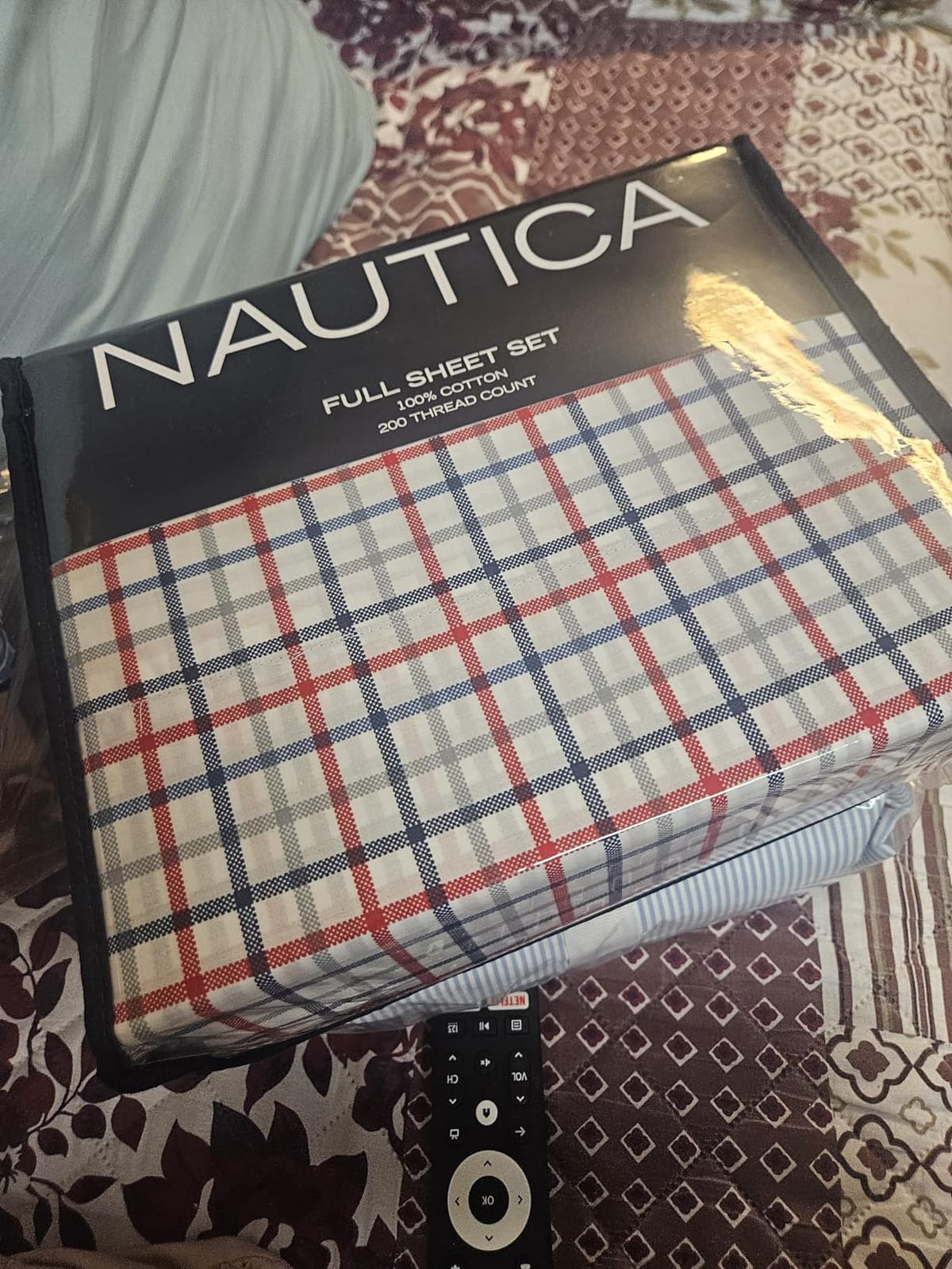Nautica - Queen Cotton Percale Sheet Set with Matching Pillowcases customer photo 1