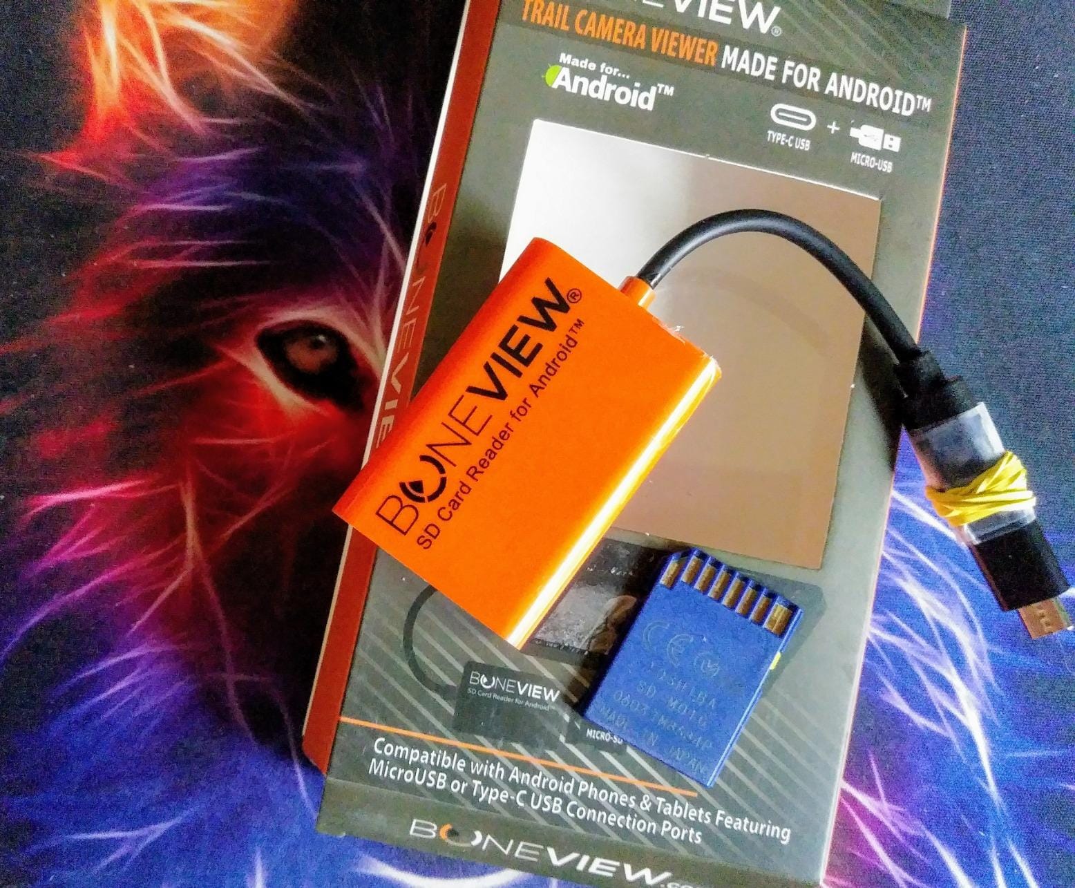 SD Card Reader for Android - Type C USB Trail Camera Viewer by BoneView - Backup Play Save and Share Deer Hunting Photo & Video from Game Cam Memory Chips on Most USB-C Smart Phones customer photo 2