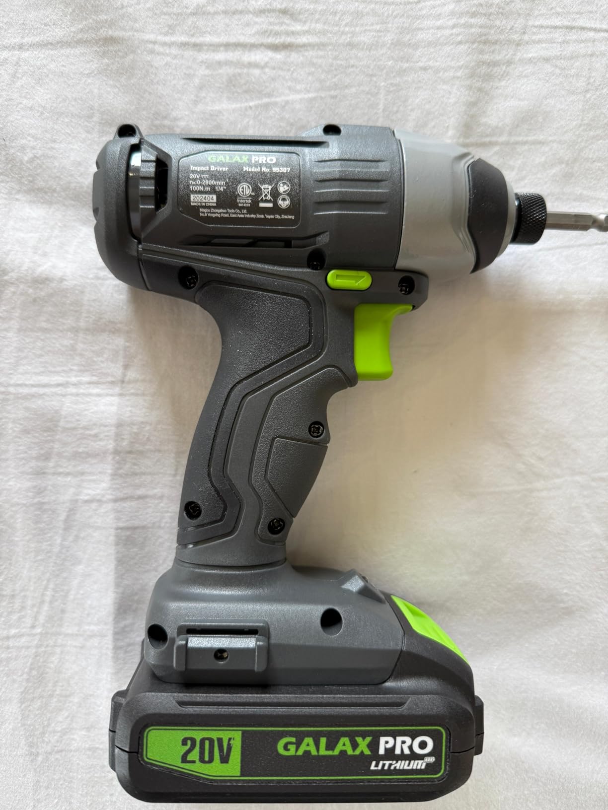 GALAX PRO 20V Impact Cordless Driver-1.3 Ah Battery and Charger Included customer photo 2