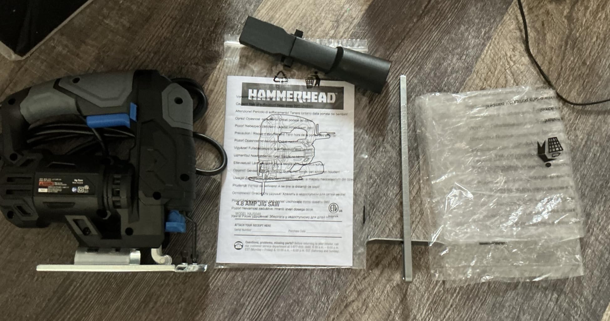 Hammerhead 4.8-Amp 3/4 Inch Jig Saw with 2pcs Wood Cutting Blades, Variable Speed and Orbital Function - HAJS048 customer photo 1