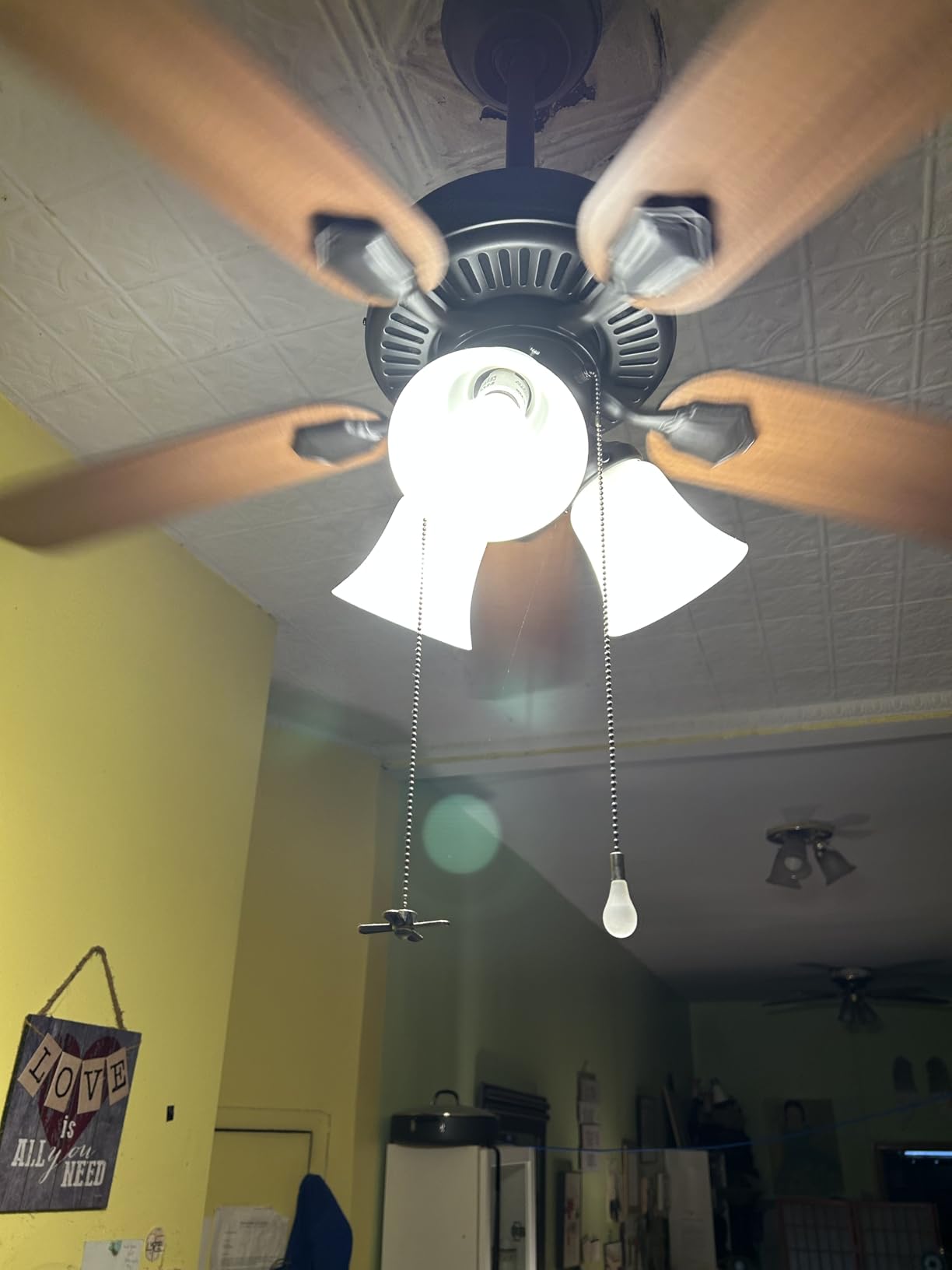 Hunter Swanson, Indoor, Ceiling Fan, with LED Lights, 52 inch, Fresh White customer photo 1