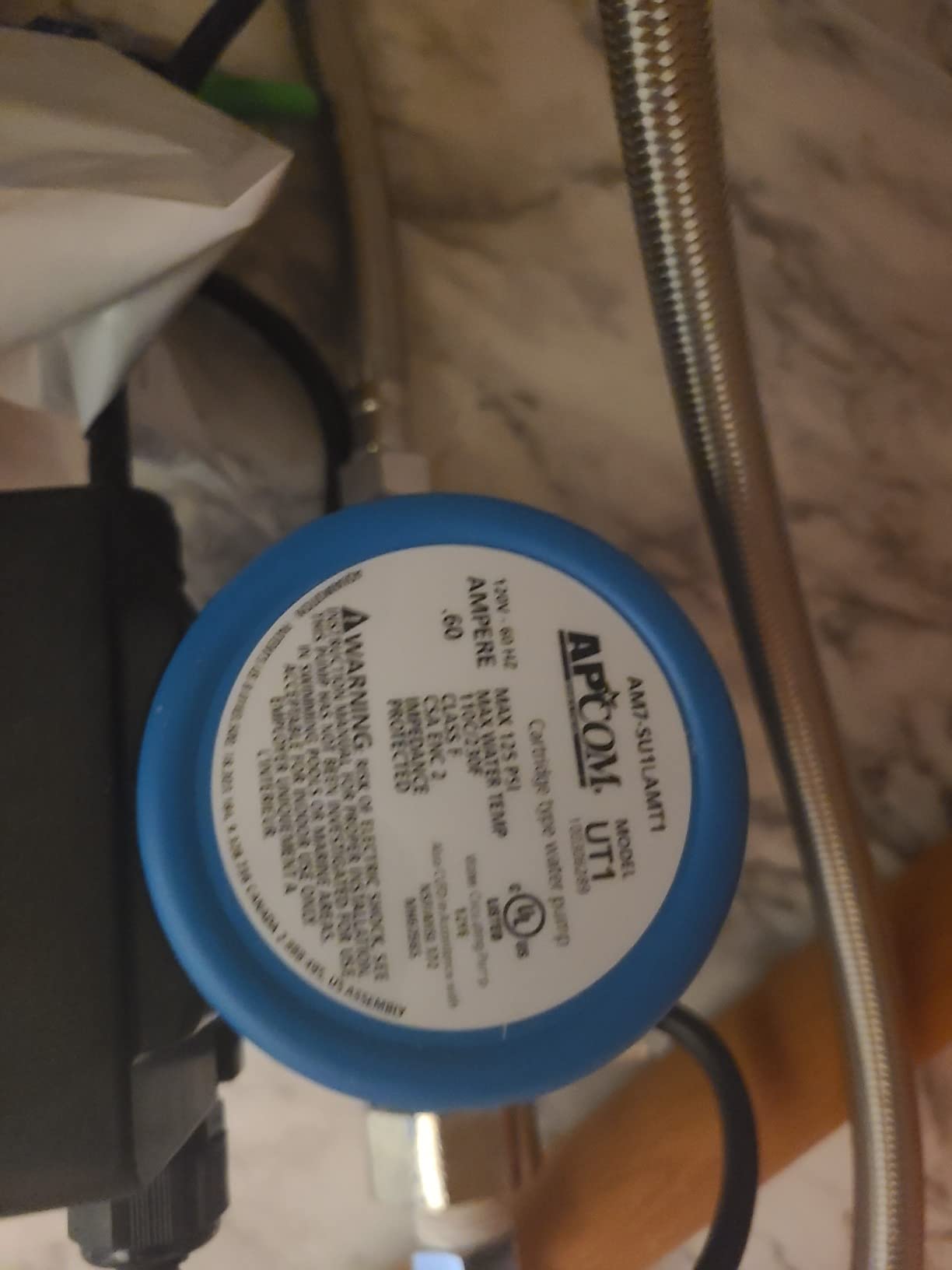 APCOM UT1 Hot Water Recirculation Pump | Under Sink | For Tank Heaters customer photo 2