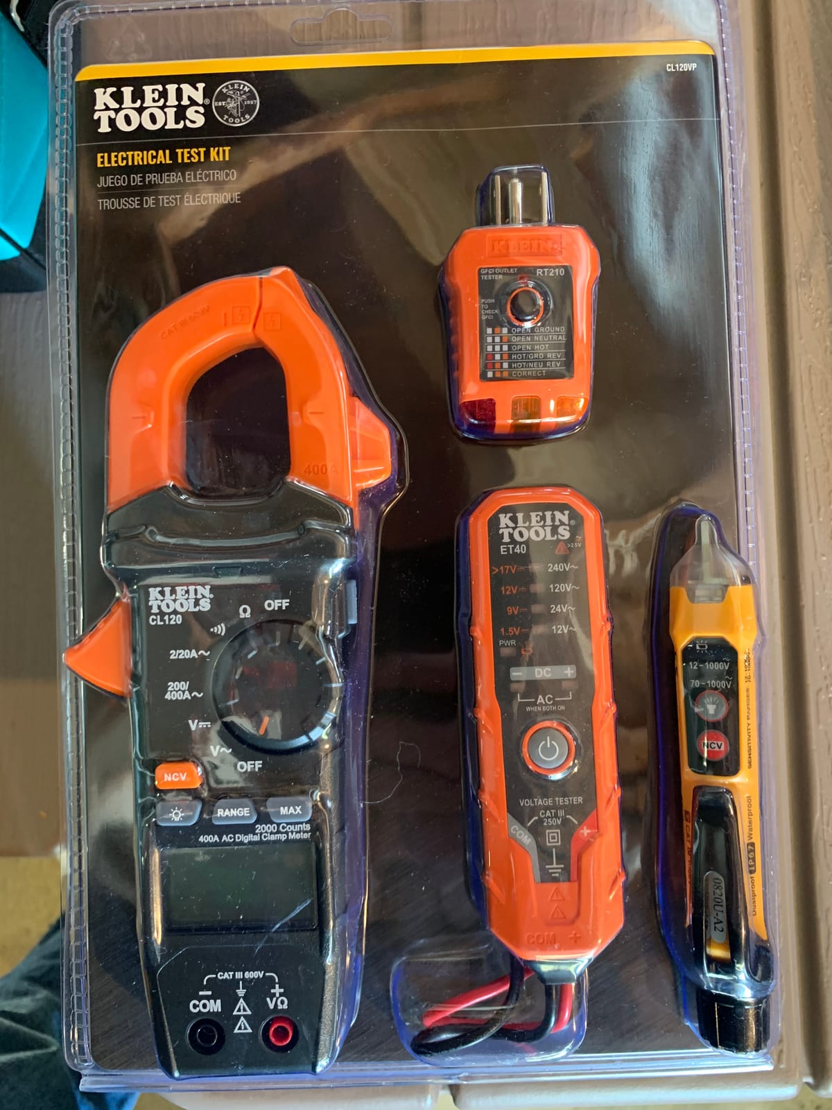 Klein Tools CL120VP Electrical Voltage Test Kit with Clamp Meter customer photo 1