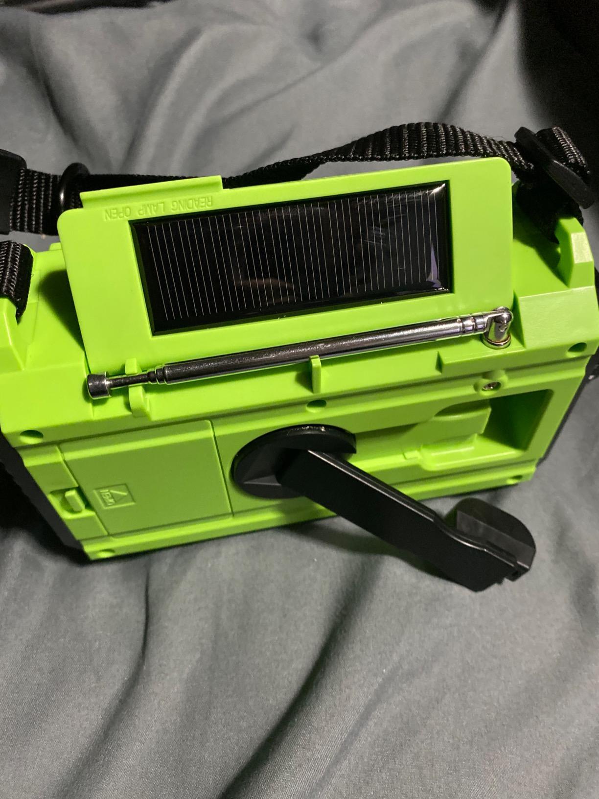 Emergency Crank Weather Radio with NOAA Auto Alerts and Shortwave, 5000mAh customer photo 1
