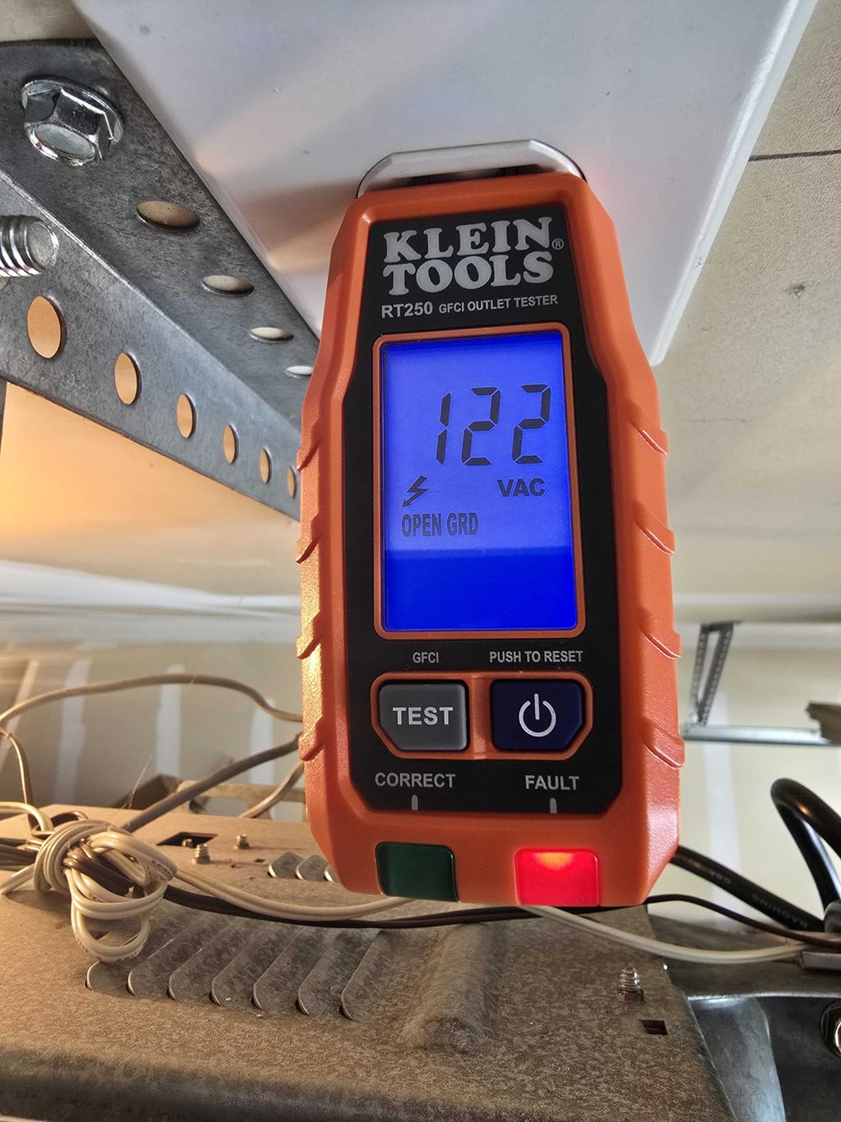 Klein Tools RT250 GFCI Outlet Tester with LCD Display, Electric Voltage Tester for Standard 3-Wire 120V Electrical Receptacles customer photo 2