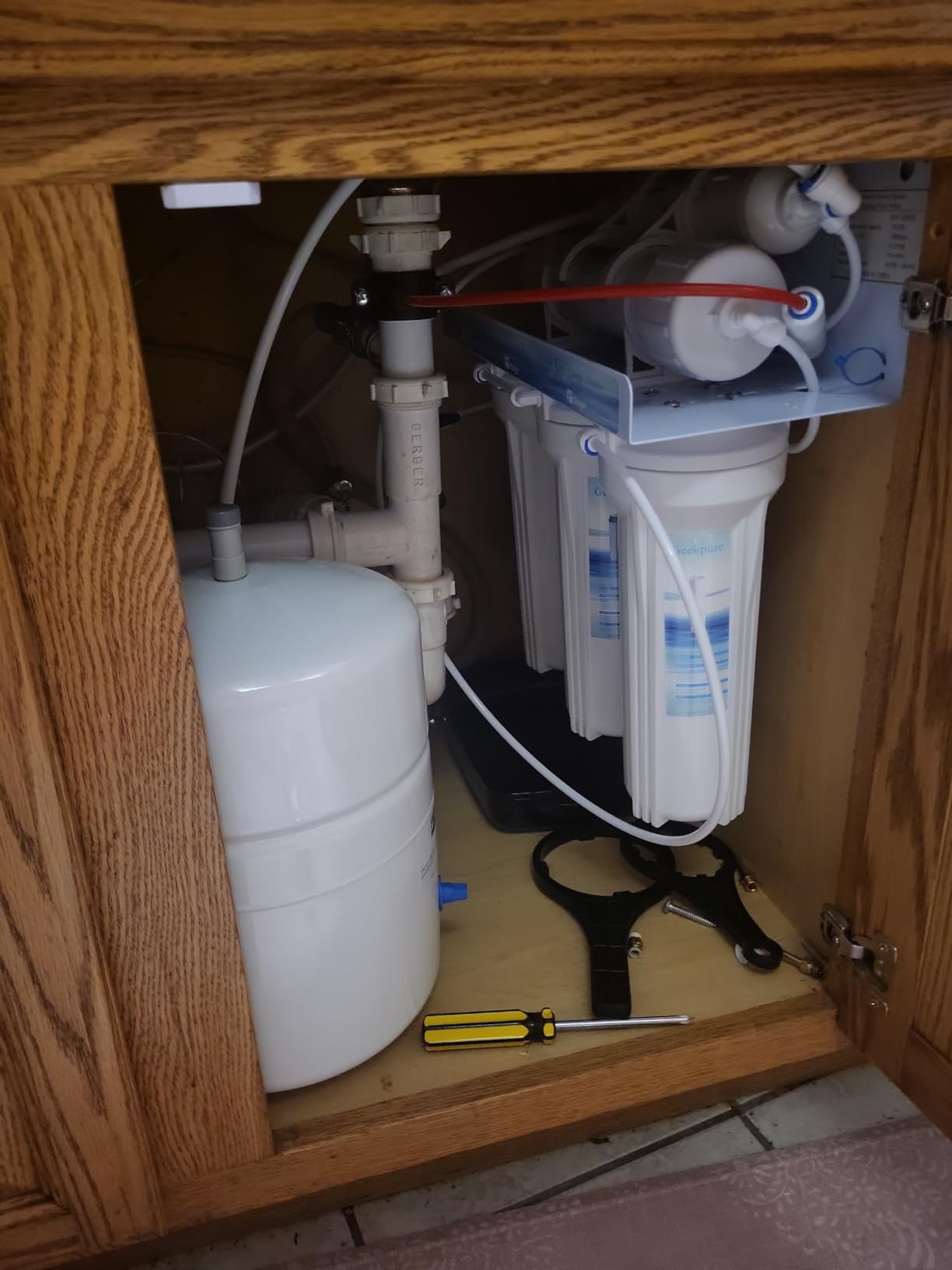 Geekpure 5 Stage Reverse Osmosis RO Drinking Water Filter System-75 GPD customer photo 1