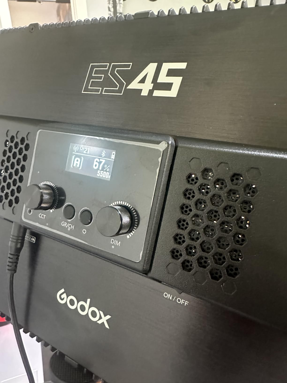 Godox ES45 Desktop LED Key Light for Streaming&Video Calls, Soft Dimmable customer photo 2