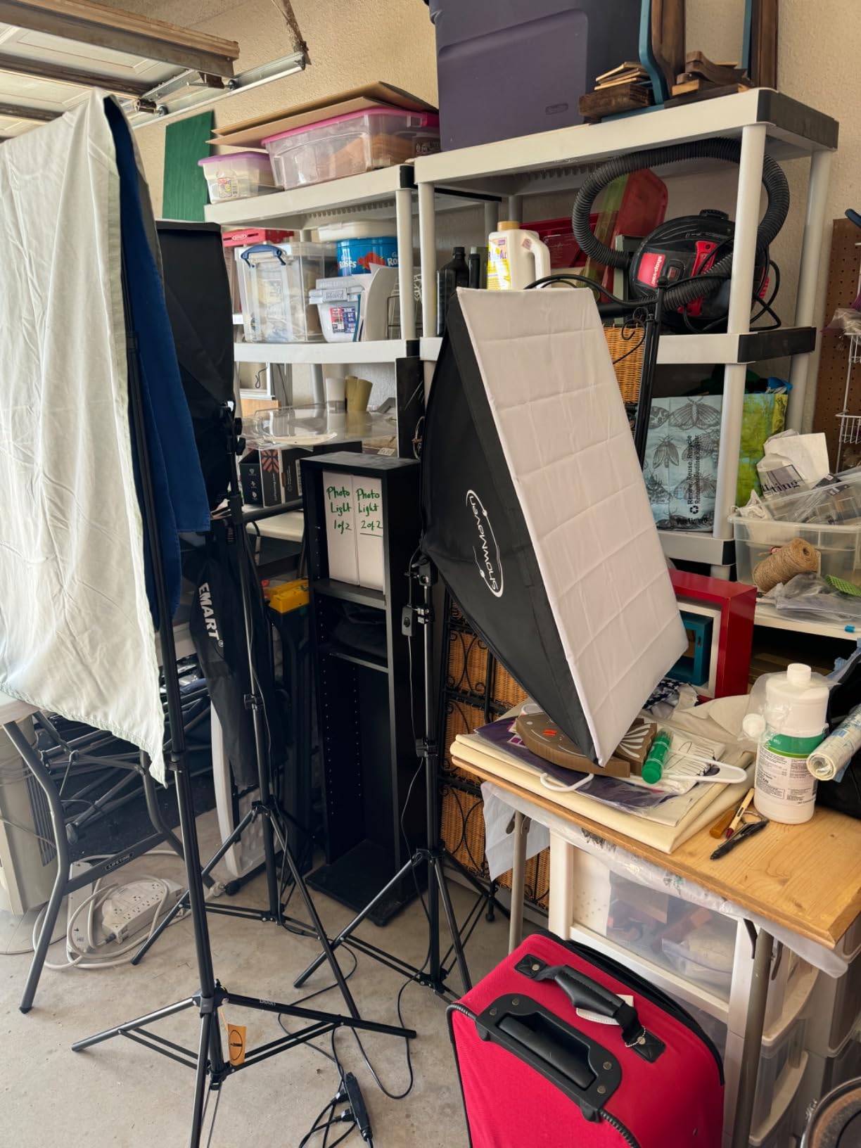 ShowMaven Softbox Lighting Kit, Studio Lights with 2 135W Bulbs 5500K Continuous Photography Lighting Kit for Filming Portrait Product Shooting Photography Video Recording customer photo 2