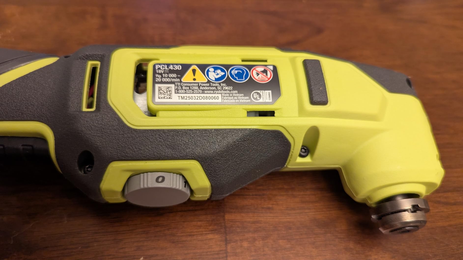 Ryobi ONE+ 18V Cordless Oscillating Multi-Tool (Tool Only) customer photo 1