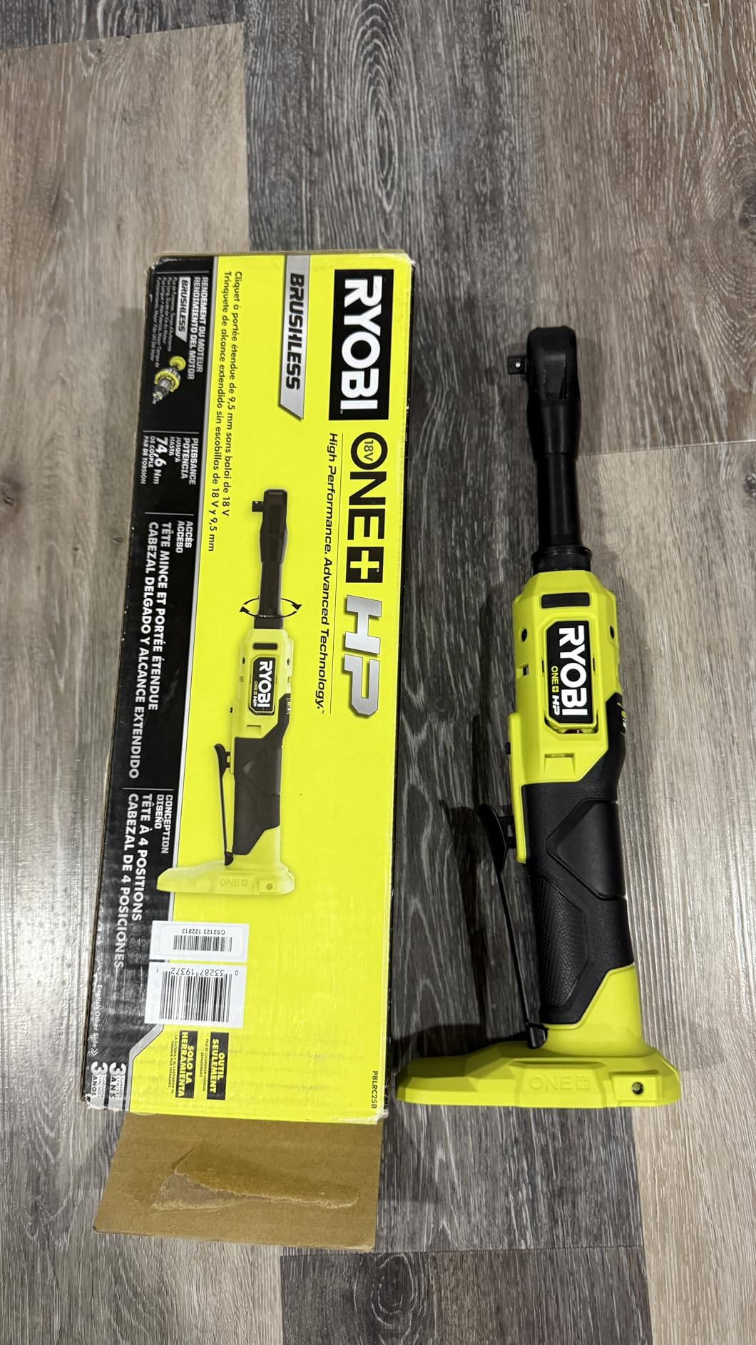 RYOBI ONEAND HP 18V BRUSHLESS Cordless 3/8 in. Extended Reach Ratchet Tool ONLY PBLRC25B customer photo 2