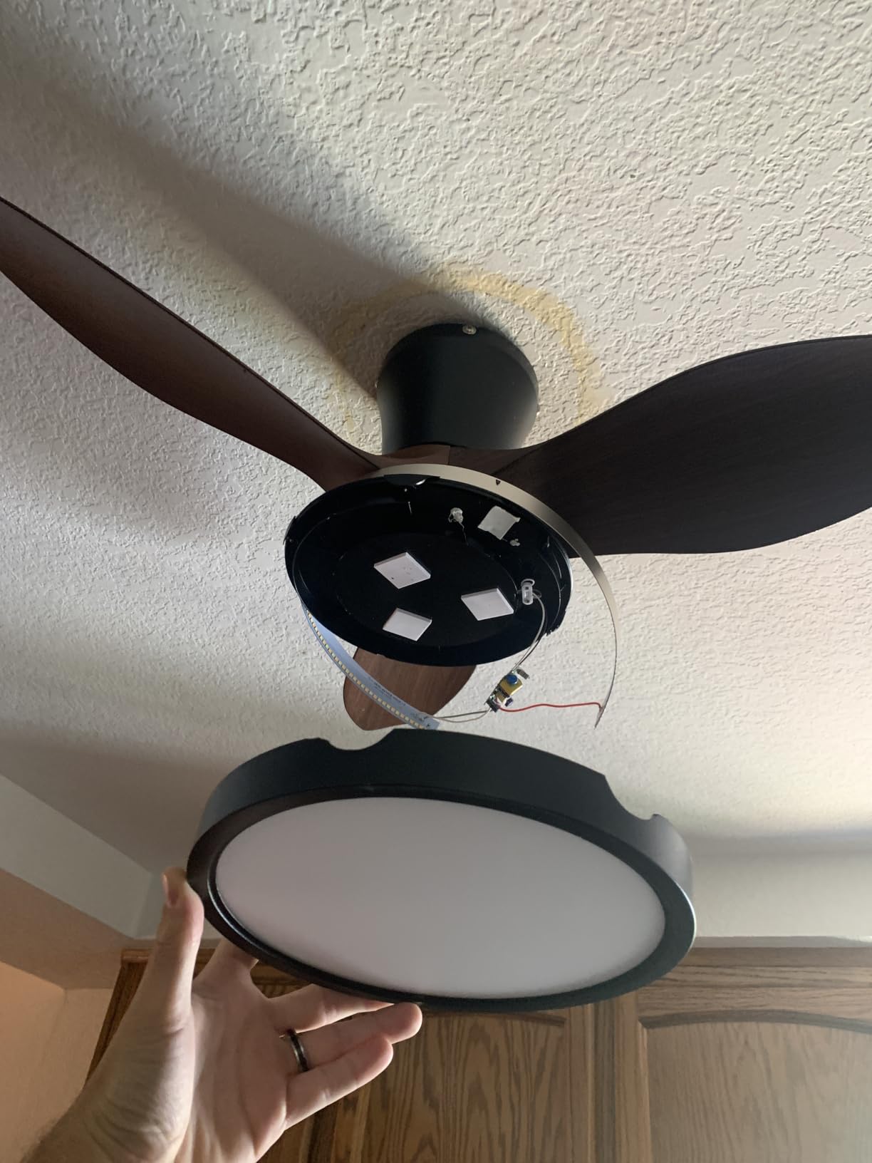 ocioc Quiet Ceiling Fan with LED Light DC Motor 32 inch Large Air Volume Remote Control for Kitchen Bedroom Dining Room Patio customer photo 1