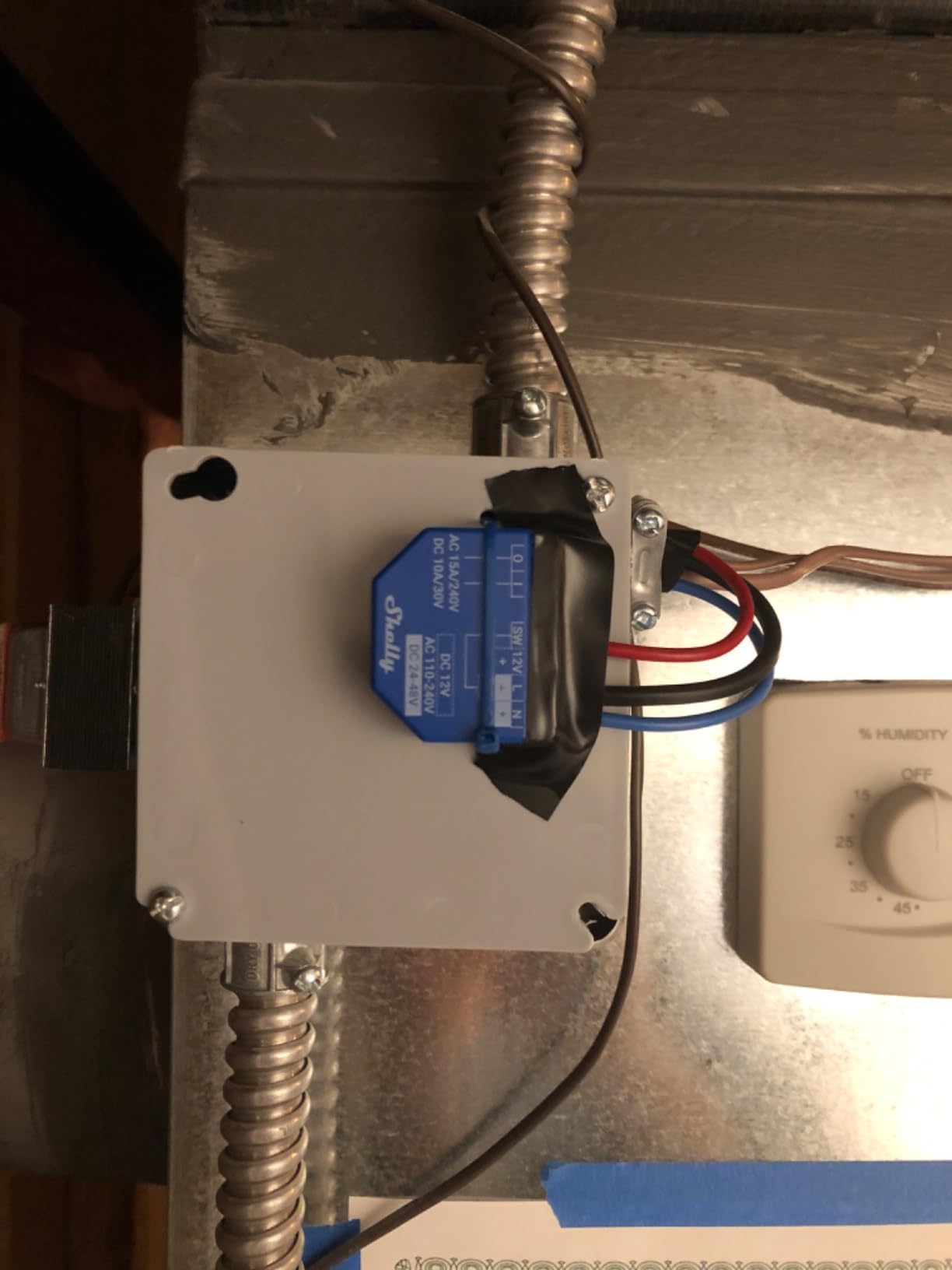 Shelly Plus 1 UL | WiFi Smart Relay Switch with Dry Contacts | Home Automation | Bluetooth Gateway | Alexa, SmartThings & Google Home Compatible | No Hub | DIY Remote Control | Garage Door Opener customer photo 2