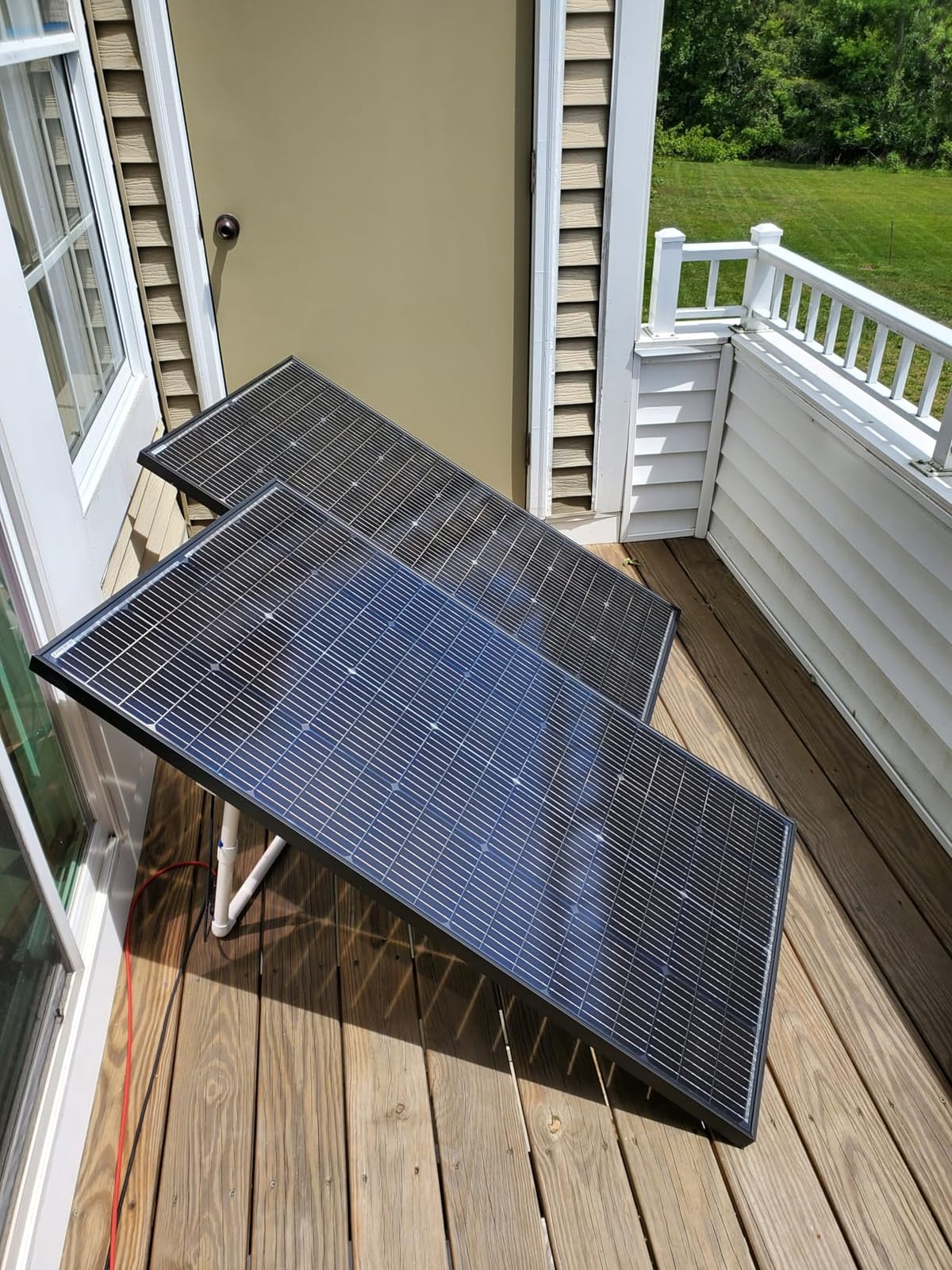 JJN 400W Bifacial Solar Panel, 2 Pack 200W Module, 23% High-Efficiency customer photo 1