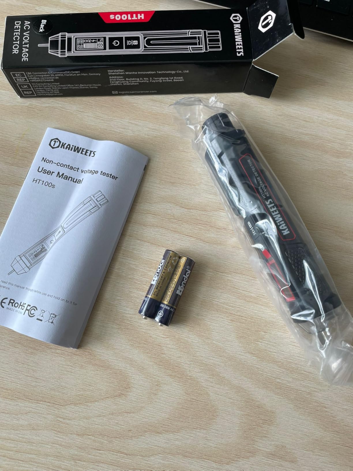 KAIWEETS Voltage Tester/Non-Contact Voltage Tester with Signal Percentage, Dual Range AC 12V/70V-1000V, Live/Null Wire Tester, Electrical Tester with LCD Display, Buzzer Alarm, Wire Breakpoint Finder customer photo 2