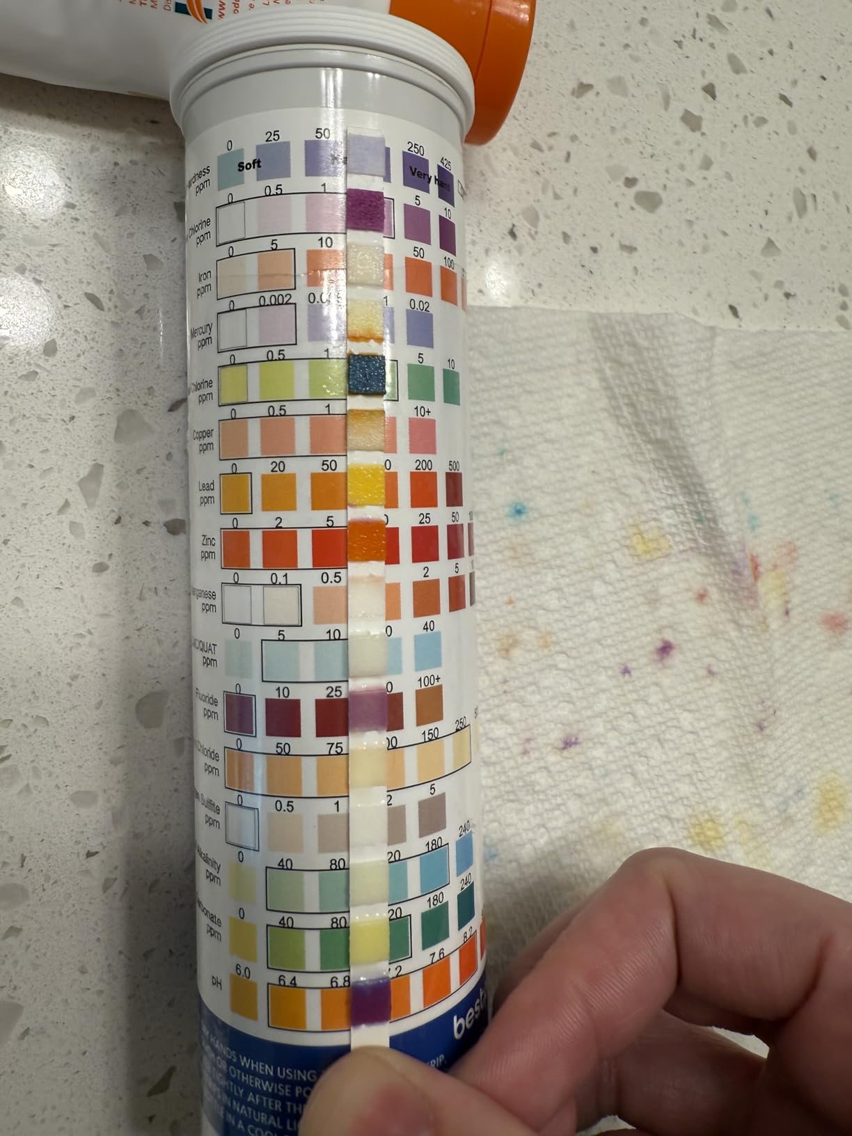 Bestprod All-New 21 in 1 Drinking Water Testing Kit Strips, Home Tap and Well Water Test Kit for Hardness, Lead, Iron, Copper, Chlorine, Fluoride customer photo 1