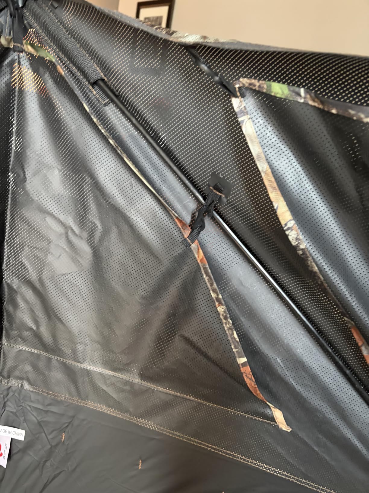 GYMAX Hunting Blind, 2-Panel See Through Pop Up 2-3 Persons Camouflage Deer Blind with Windows & Carrying Bag, Portable Folding Outdoor Ground Blind for Deer Turkey Hunting Gear Accessories customer photo 2
