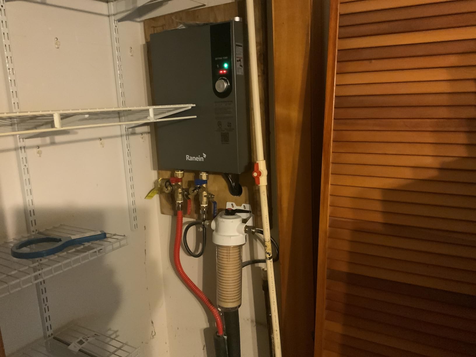 Ranein 18kW Tankless Electric Water Heater, Max 4.3 GPM, 240V, Whole House customer photo 2