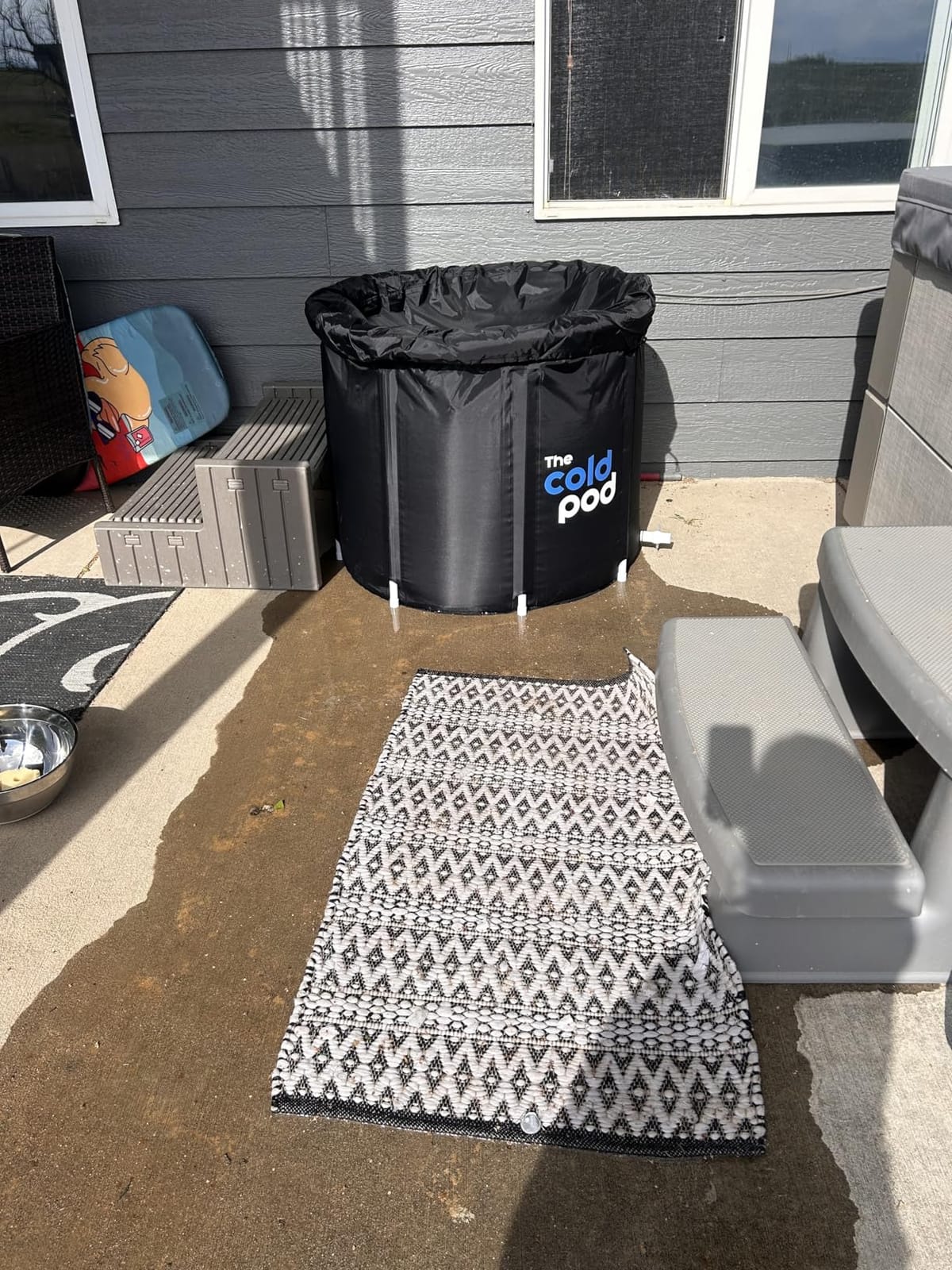 The Cold Pod Ice Bath Tub for Athletes with Cover: 88 Gallons Cold Plunge Tub for Recovery, Multiple Layered Portable Ice Bath Plunge Pool customer photo 1