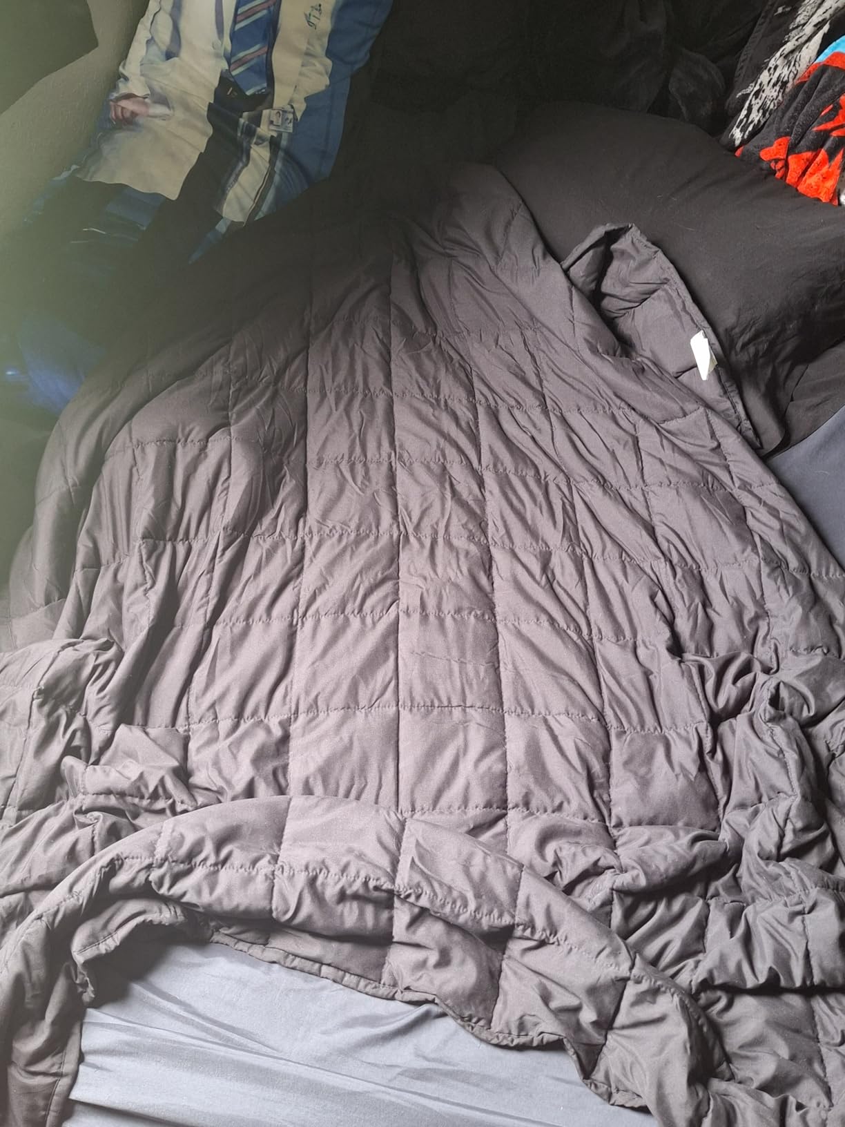 Topblan Cooling Weighted Blanket for Adults, 12 lbs 48 x 72 Twin Size Bed customer photo 1