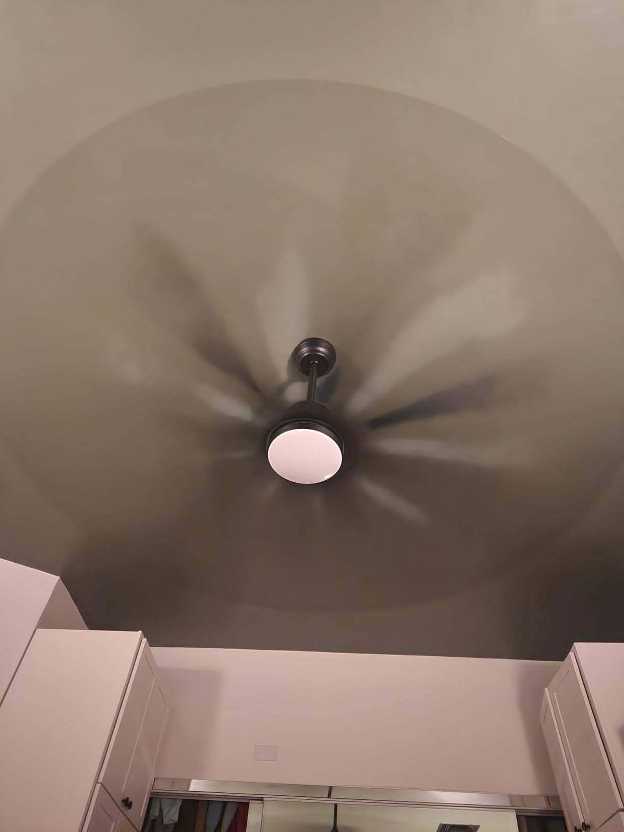 72 Inch Aluminum Ceiling Fan with Lights for Covered Patio,8 Black Blades customer photo 2