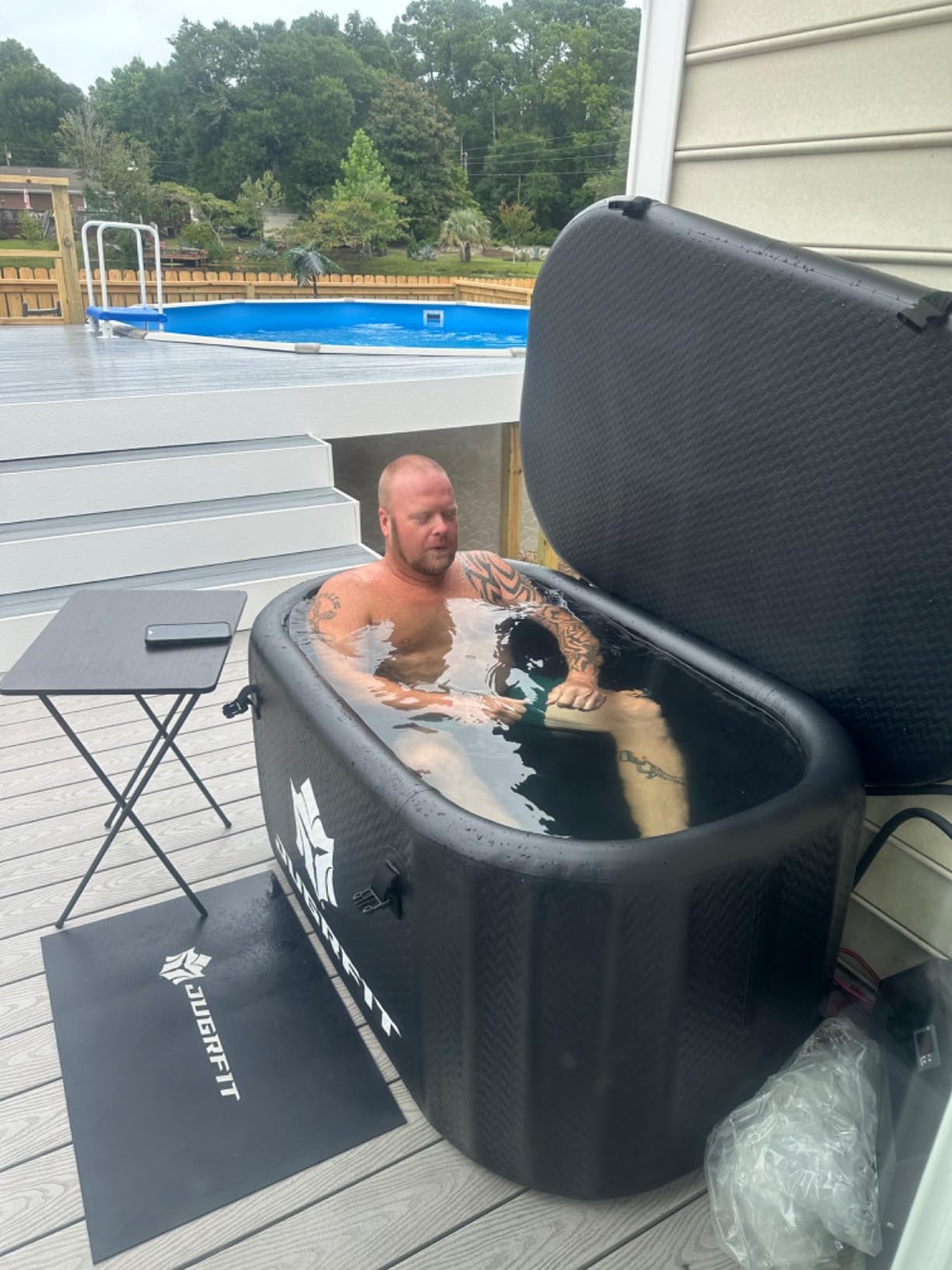 121-Gallon Luxury Pro-Grade Cold Plunge Tub with 1050W Water Chiller – Ice-Free At-Home Recovery, Built-In Filtration, Weatherproof & Durable customer photo 1