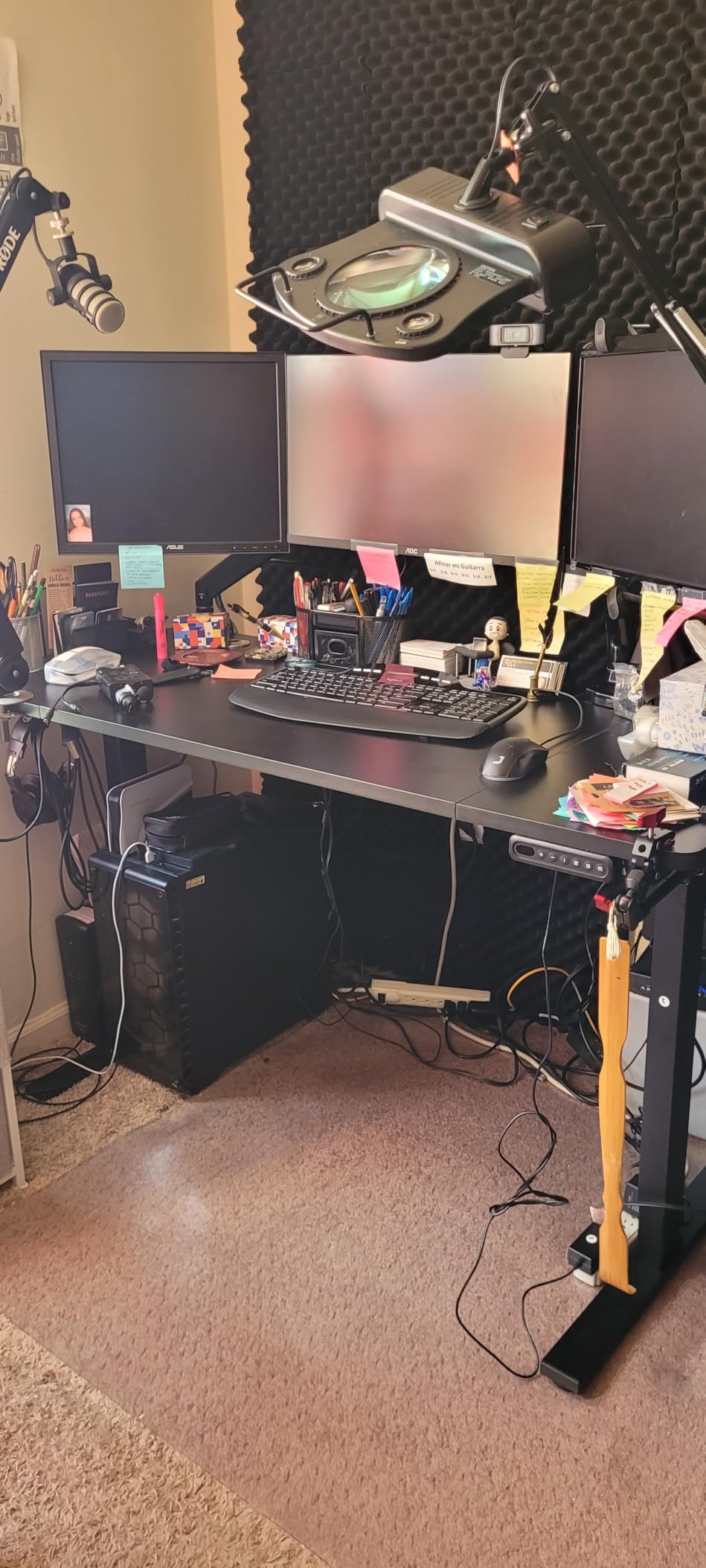 SIAGO Electric Standing Desk Adjustable - 63 x 24 Inch Sit Stand up Desk with Cable Management - 3 Memory Preset Adjustable Height Table customer photo 1