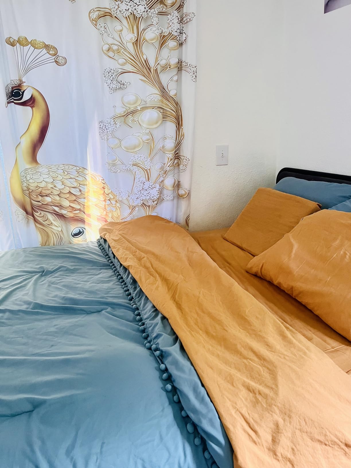 Shilucheng 100% French Linen Sheets - Queen Size Bed Sheets customer photo 1