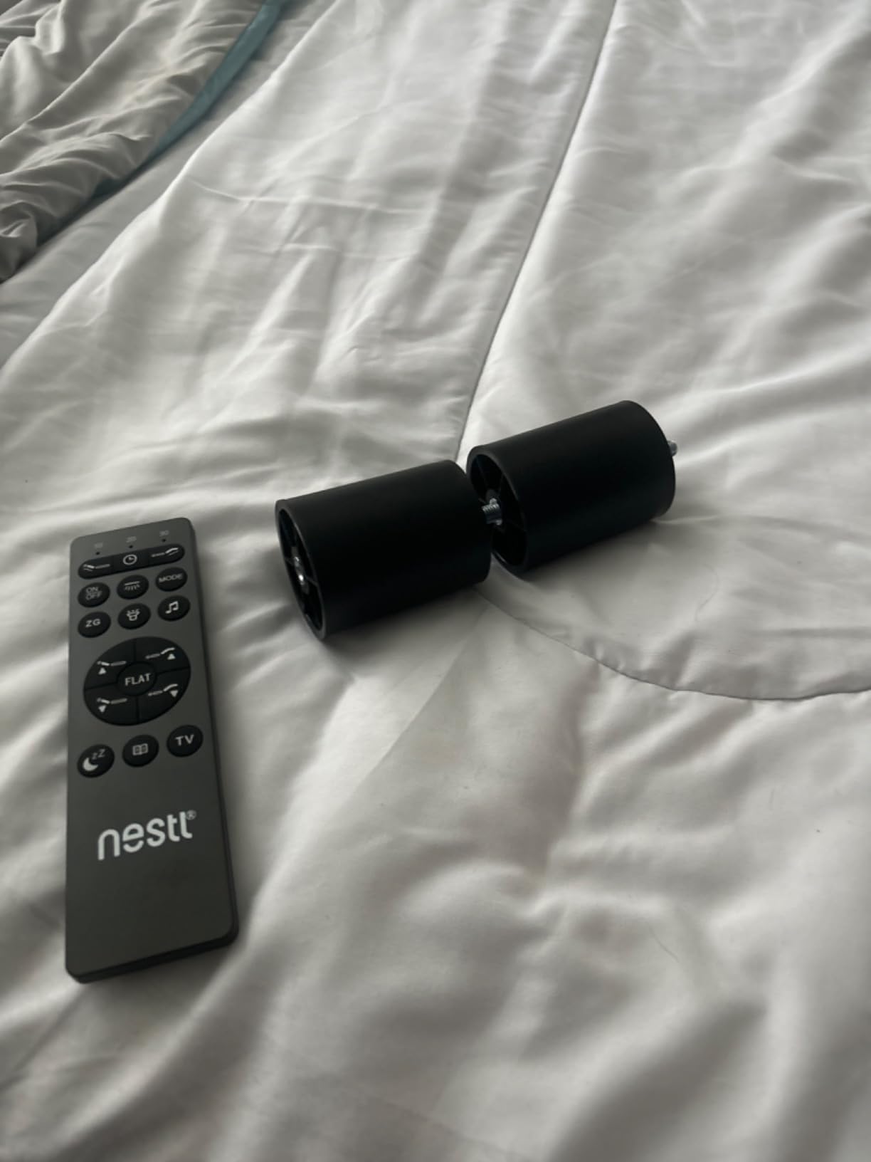 Nestl 2nd Gen California King Adjustable Bed Frame with Massage and Wireless Remote, Electric Base with Head and Foot Incline, Zero Gravity, USB Ports, Under Bed LED, No Box Spring Needed customer photo 2