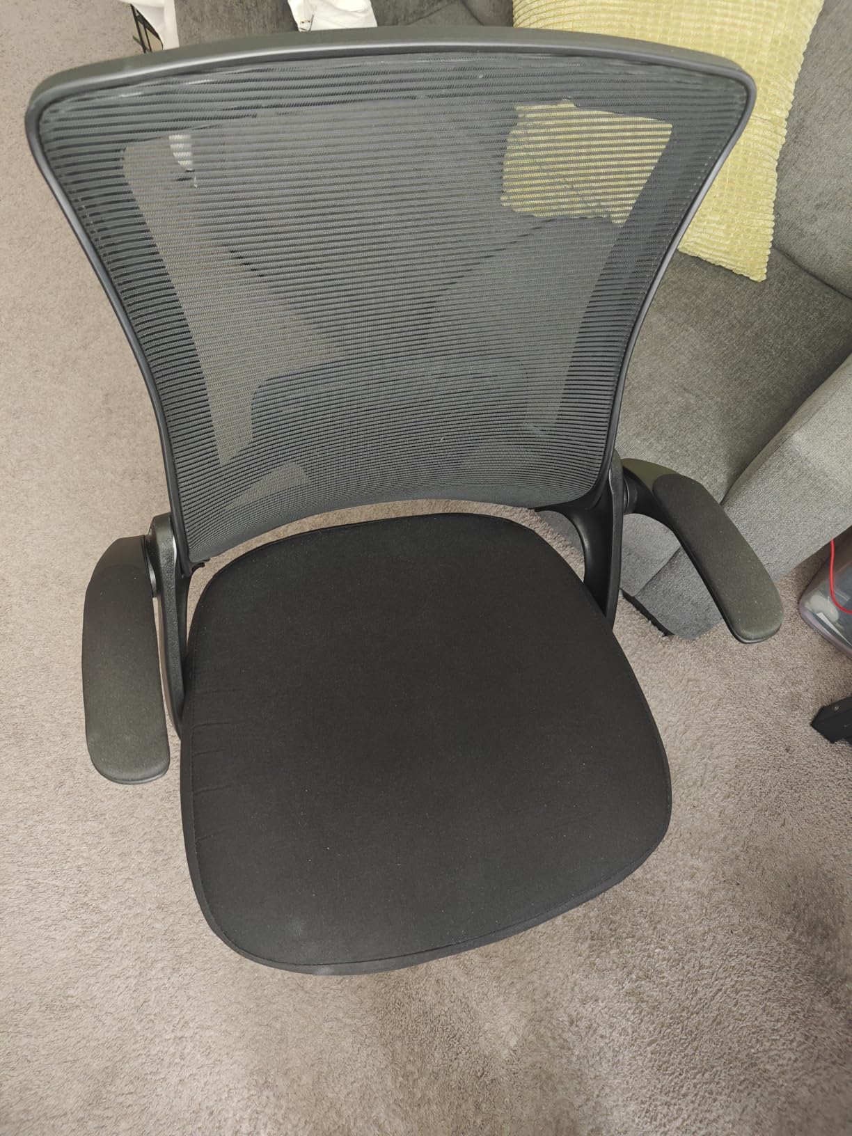 NEO CHAIR Office Desk Chair High Back Mesh Chair Adjustable Lumbar, Black customer photo 2