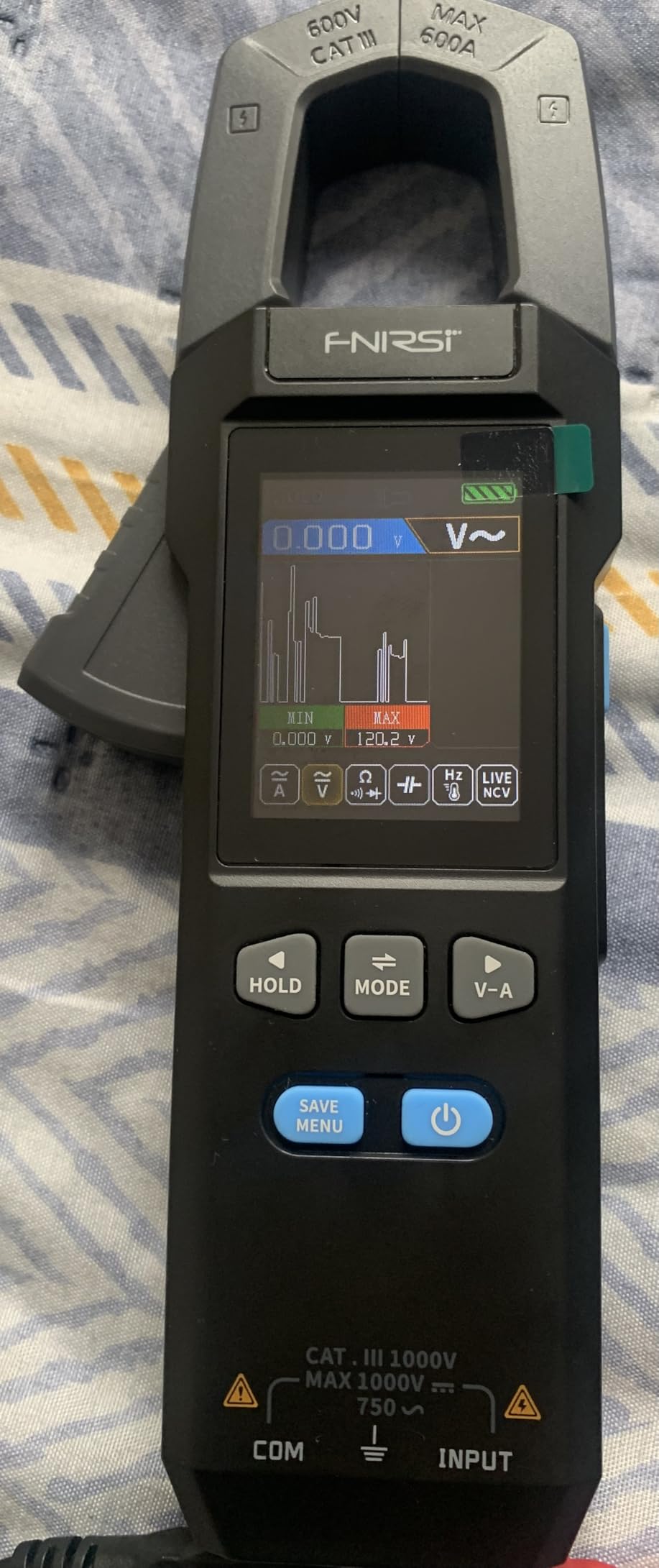 FNIRSI DMC-100 Clamp Meter 9999 Counts TRMS, 600A AC/DC Amp Meter customer photo 1