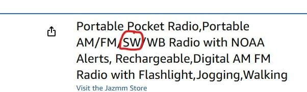 Bluetooth AM FM Shortwave Radio with NOAA Weather Alert,1250mAh Rechargeable Portable Pocket Radio with Best Reception,5W Big Speaker, Digital Tuner and Earphone,Support SD Card and USB MP3 Player customer photo 1