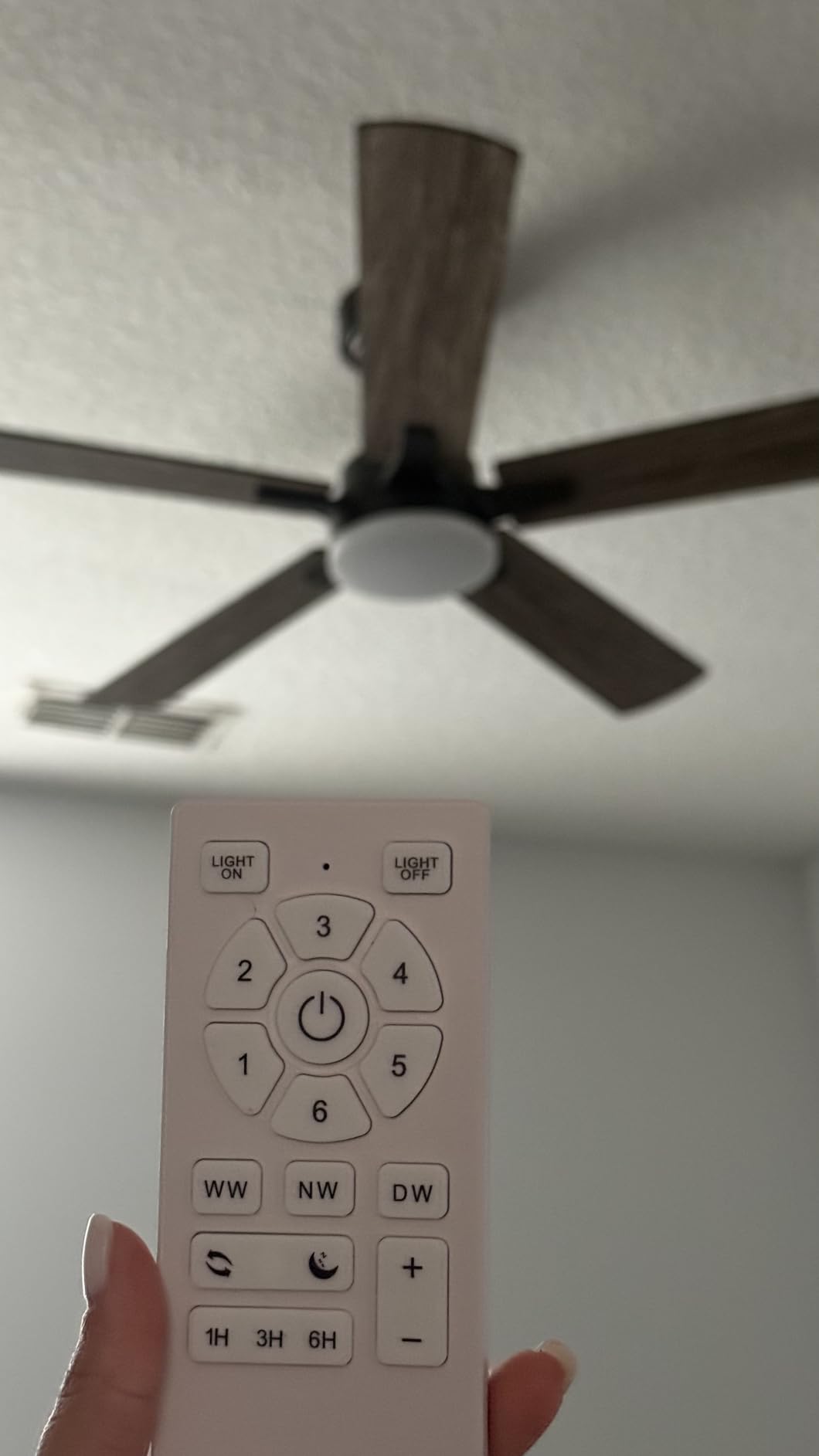 Ceiling Fan With Light 52-Inch, Remote Control Reversible DC Motors, 3CCT Dimmable Timer Noiseless, Nickel Ceiling Fan for Bedroom Living Room, Indoor&Outdoor ETL Listed customer photo 1