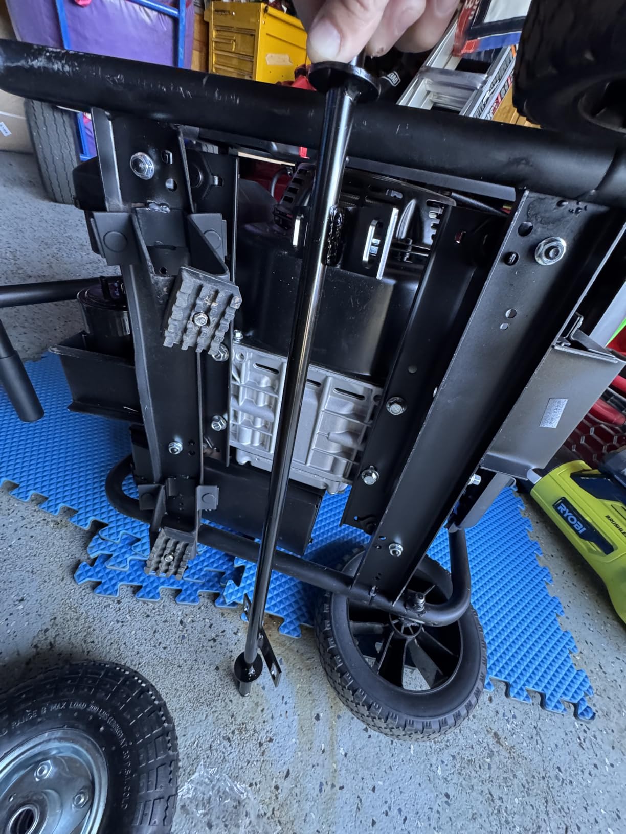 Black All Terrain Wheel Kit, Fit for Predator 9000 8750 and 6500 Watt Generators, Solid Tires customer photo 1