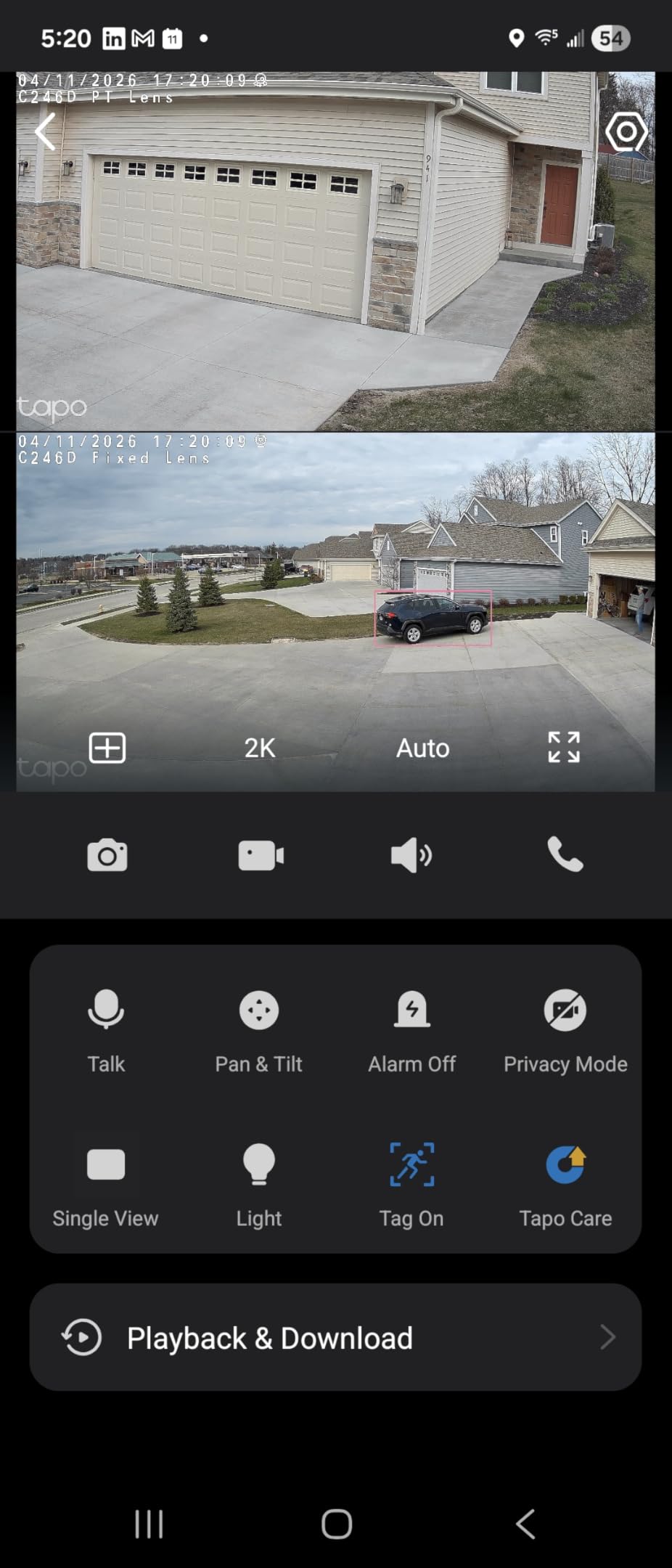 Tapo 2K Indoor/Outdoor Dual Lens Pan/Tilt Wired Security Camera, C246D customer photo 2