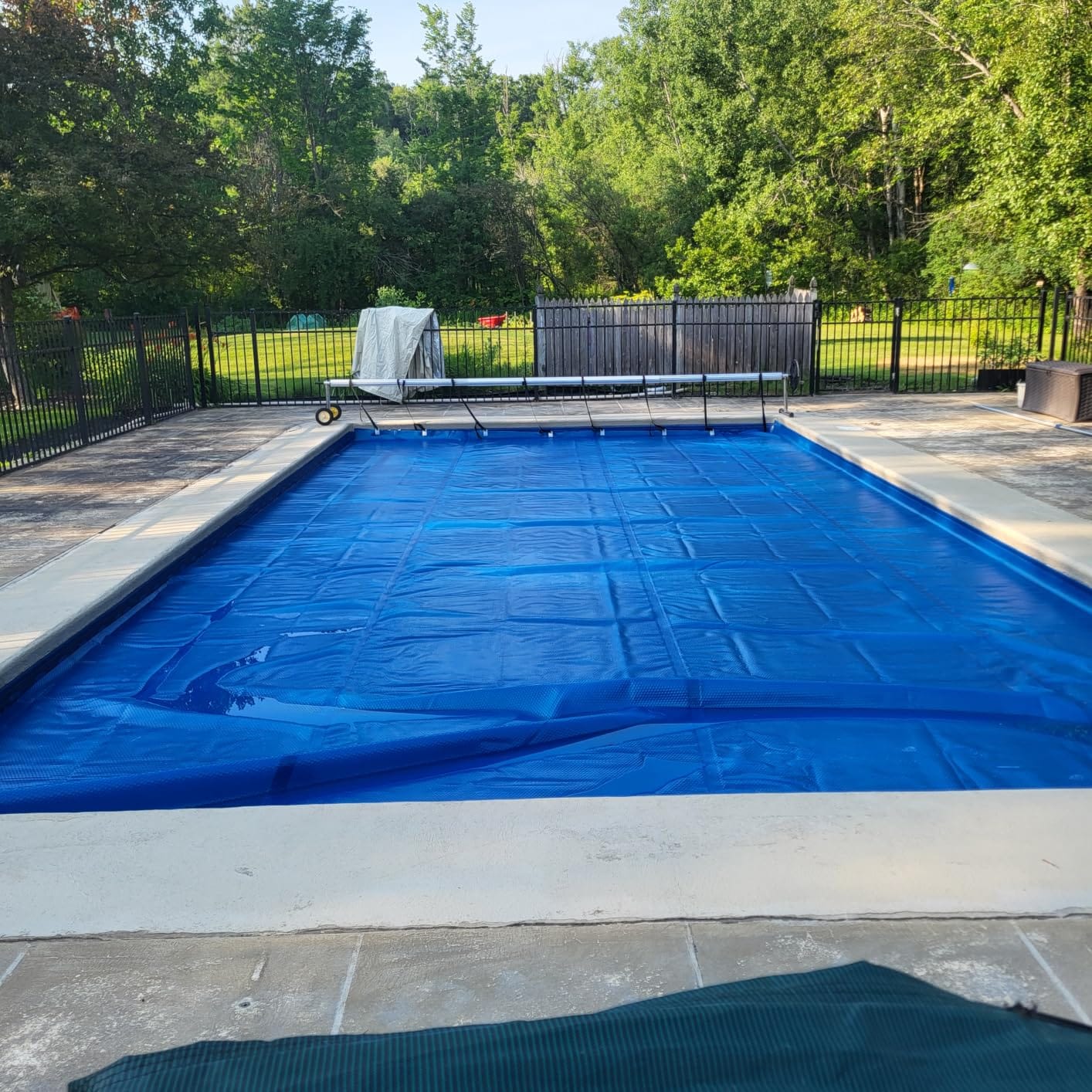 Real Relax 16 mil Solar Pool Cover, 12 x 24 ft Rectangle Bubble Blanket customer photo 2