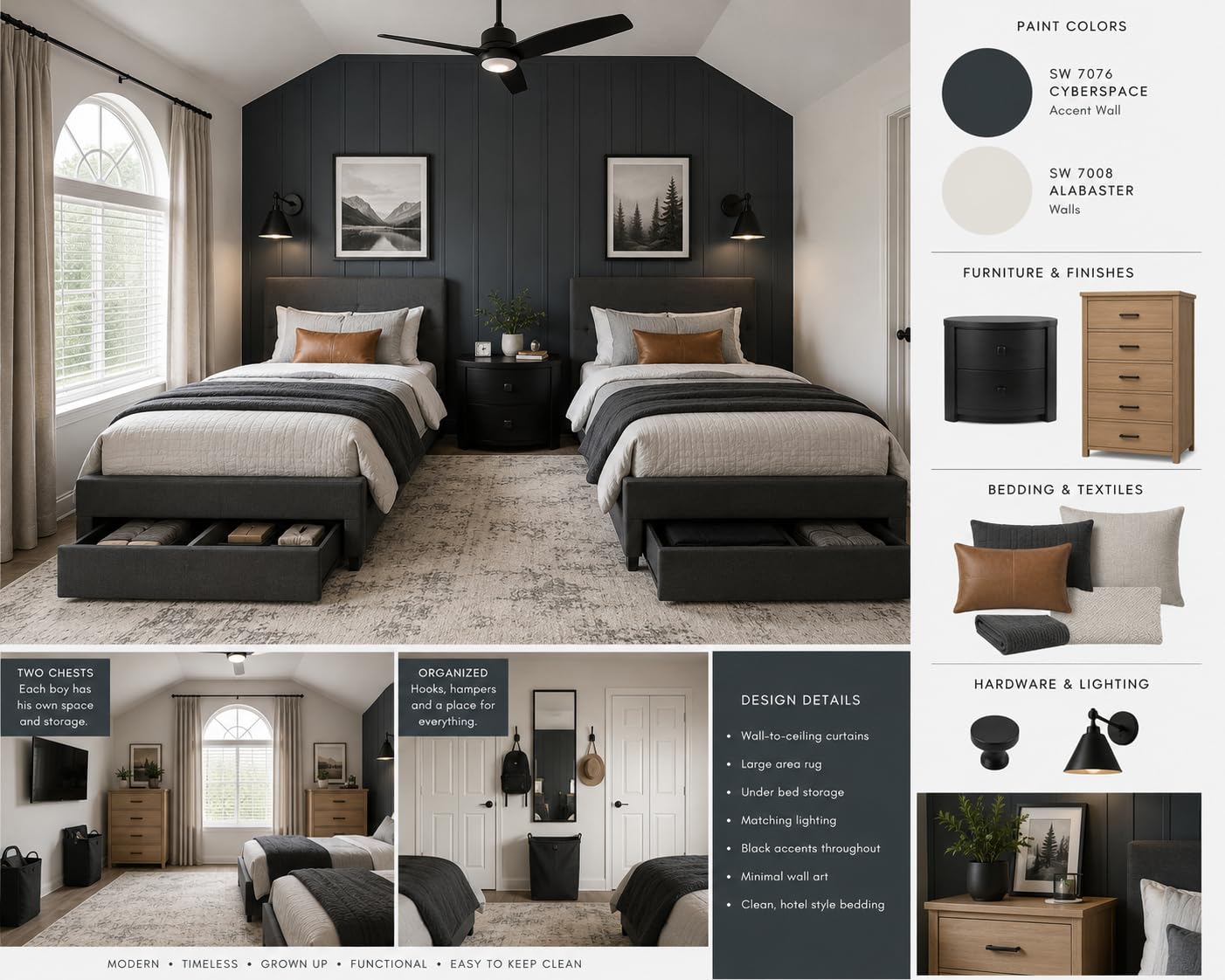 Fluest Queen Bed Frame with 2 Storage Drawers, Upholstered Headboard Button Tufted Bed Frame with Charging Station, No Box Spring Needed, Noise-Free, All Metal Structure, Black customer photo 1
