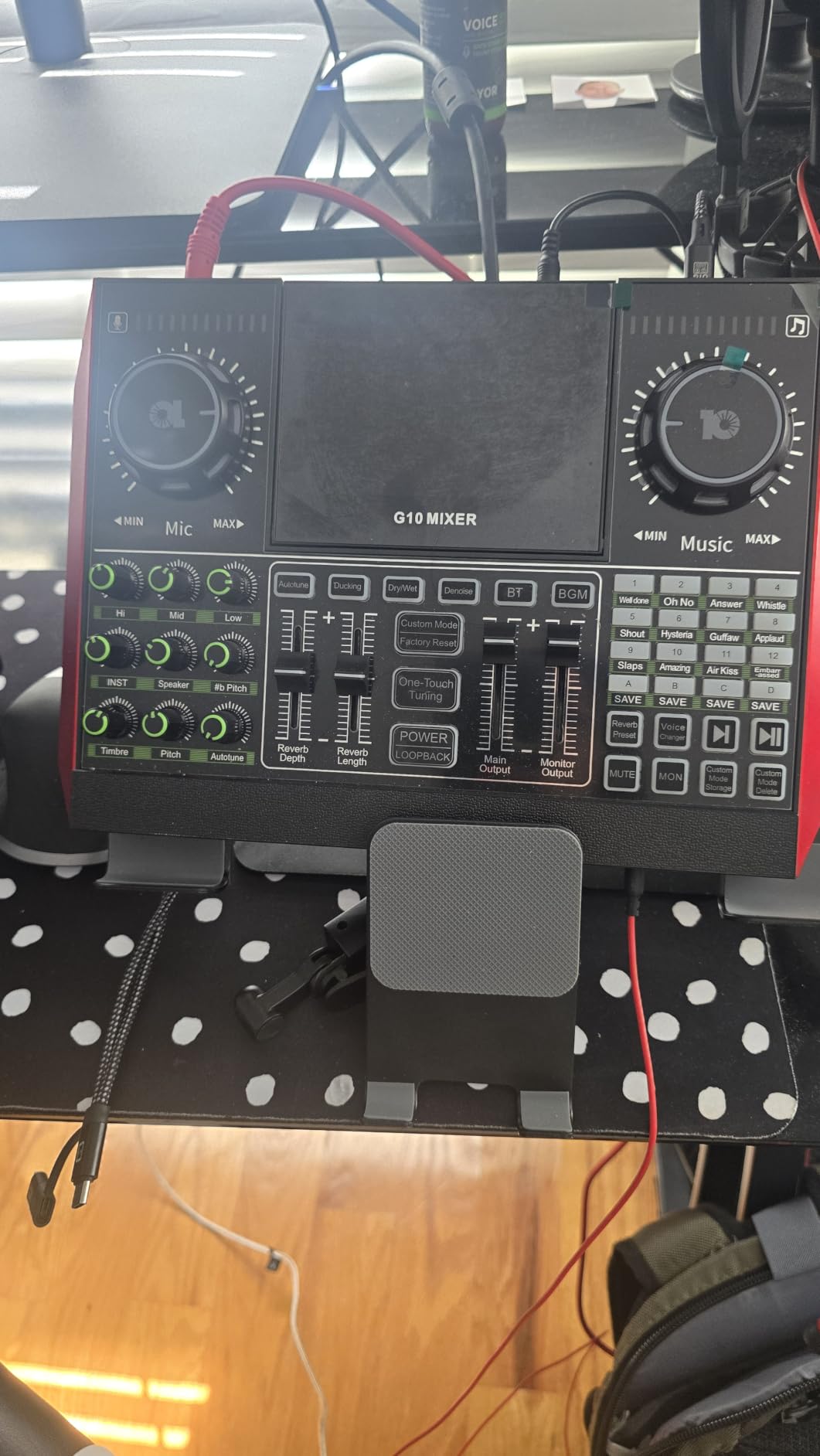 TENLAMP G10 Creator Audio Mixer Bundle with Microphone for Streaming customer photo 1