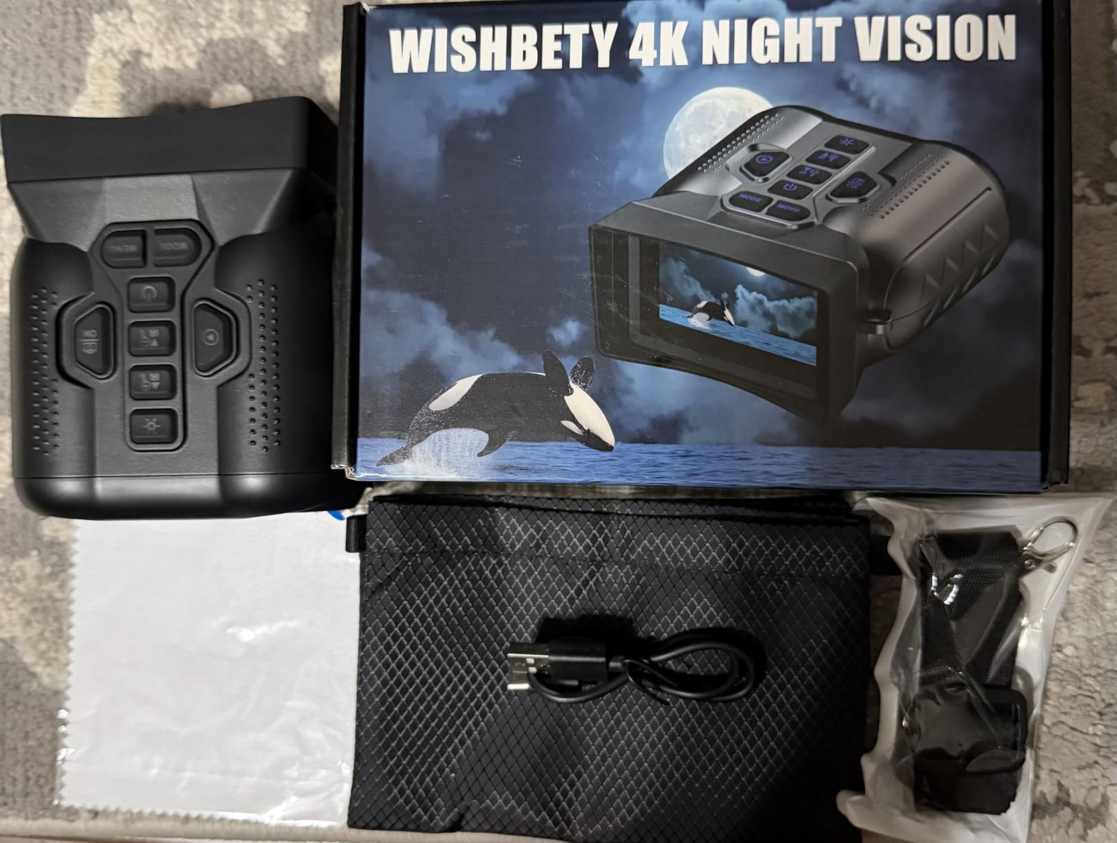 4K Night Vision Goggles for Adult,1000FT View Range Night Vision Binoculars customer photo 2