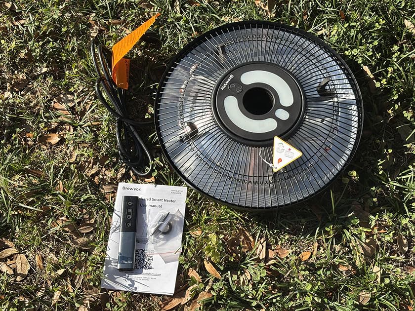 1500W Patio Heater, Electric Outdoor Heaters for Patio with Thermostat, Instant Warmth Carbon Fiber Infrared, Smart App & Remote Control, Wall & Stand Mount, IP65 Waterproof customer photo 2