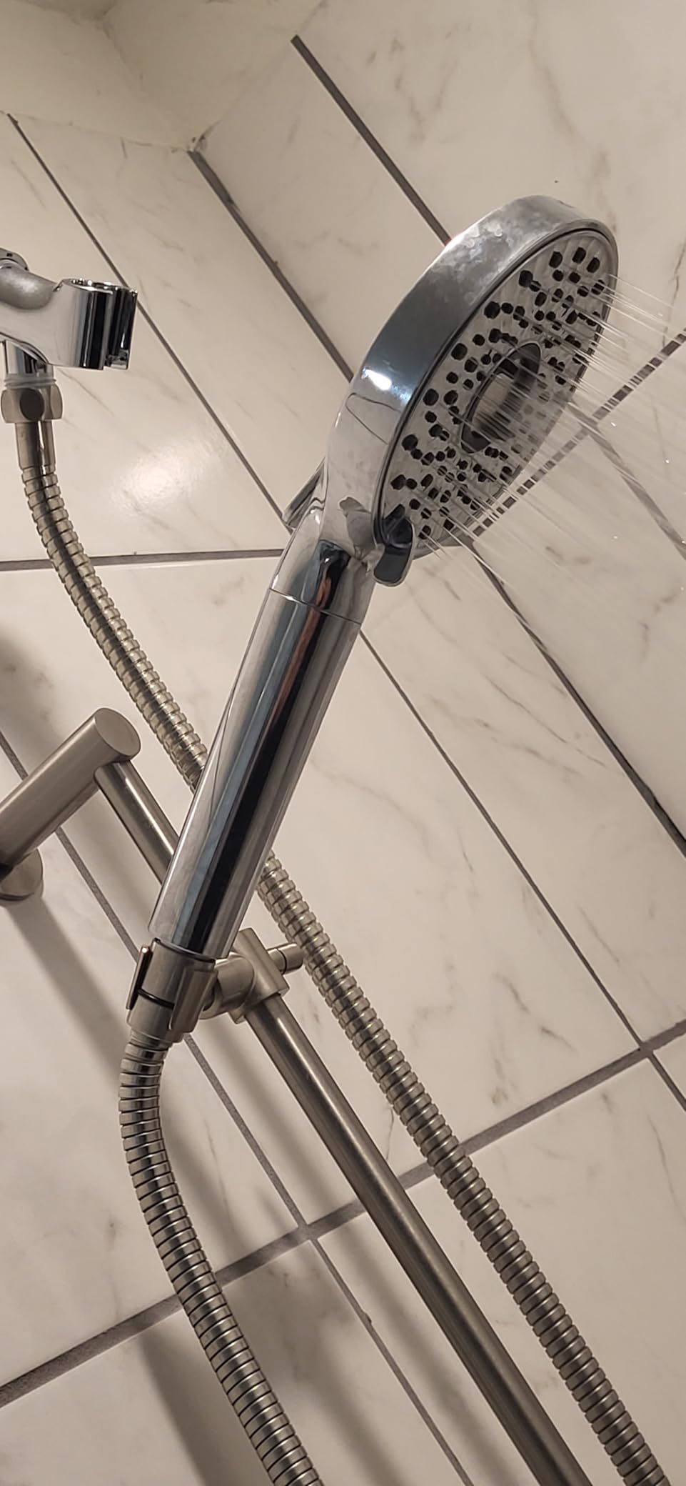 Magichome Filtered Shower Head with Handheld, 10-Mode Adjustable Detachable Chrome Showerhead w/Stainless Hose, Water Softener Filter Beads for Hard Water - Remove Chlorine, Reduce Dry Itchy Skin customer photo 1