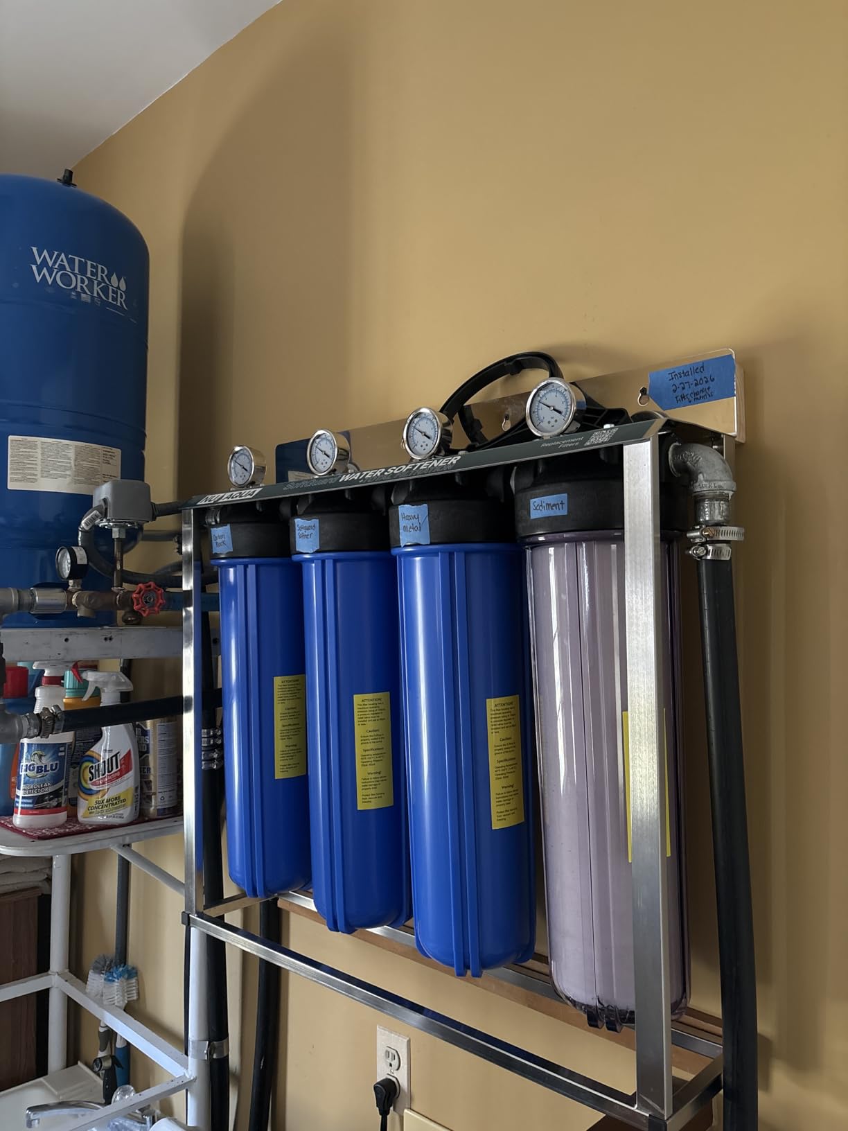 NU Aqua 4-Stage Salt Free Water Softener Whole House Water Filter System customer photo 1